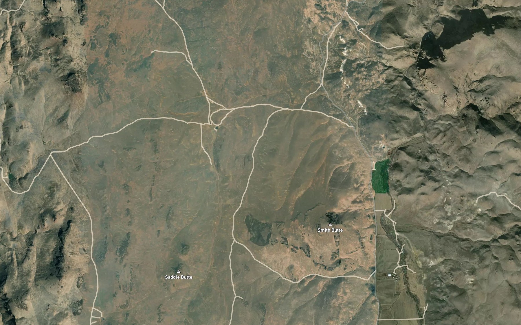 Satellite map of the Quick Draw Spring