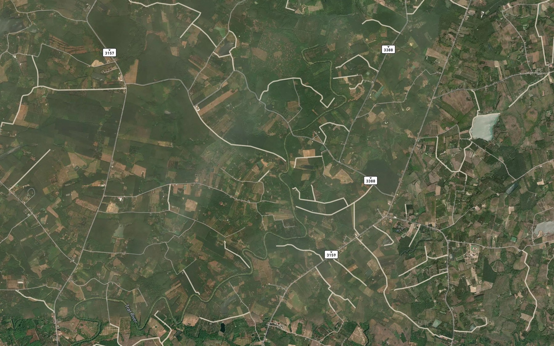 Satellite map of the Khlong Lawa