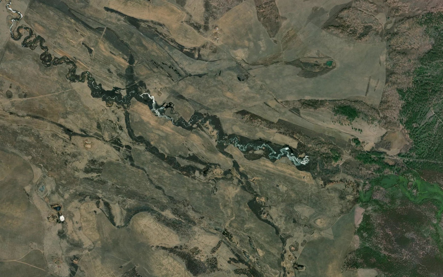 Satellite map of the Kuretyy