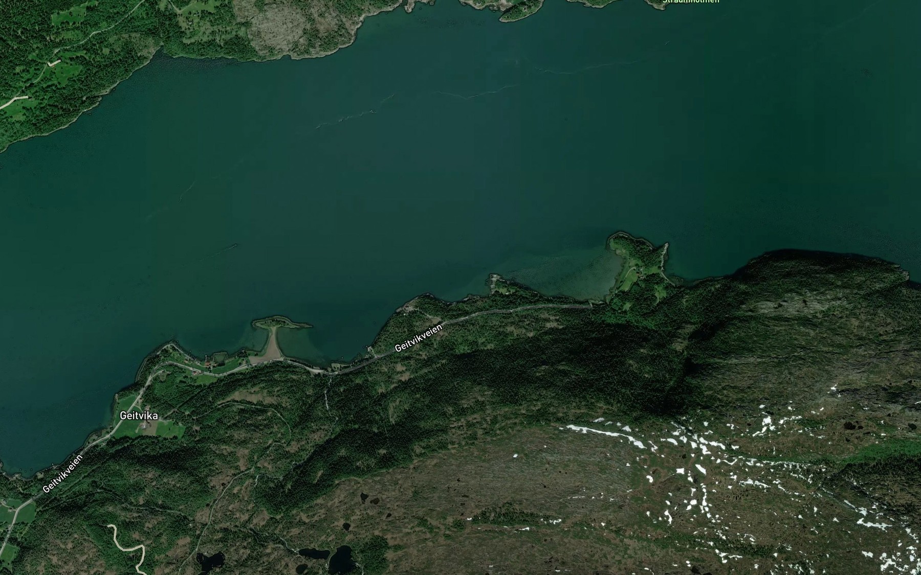 Satellite map of the Gjeskebukta