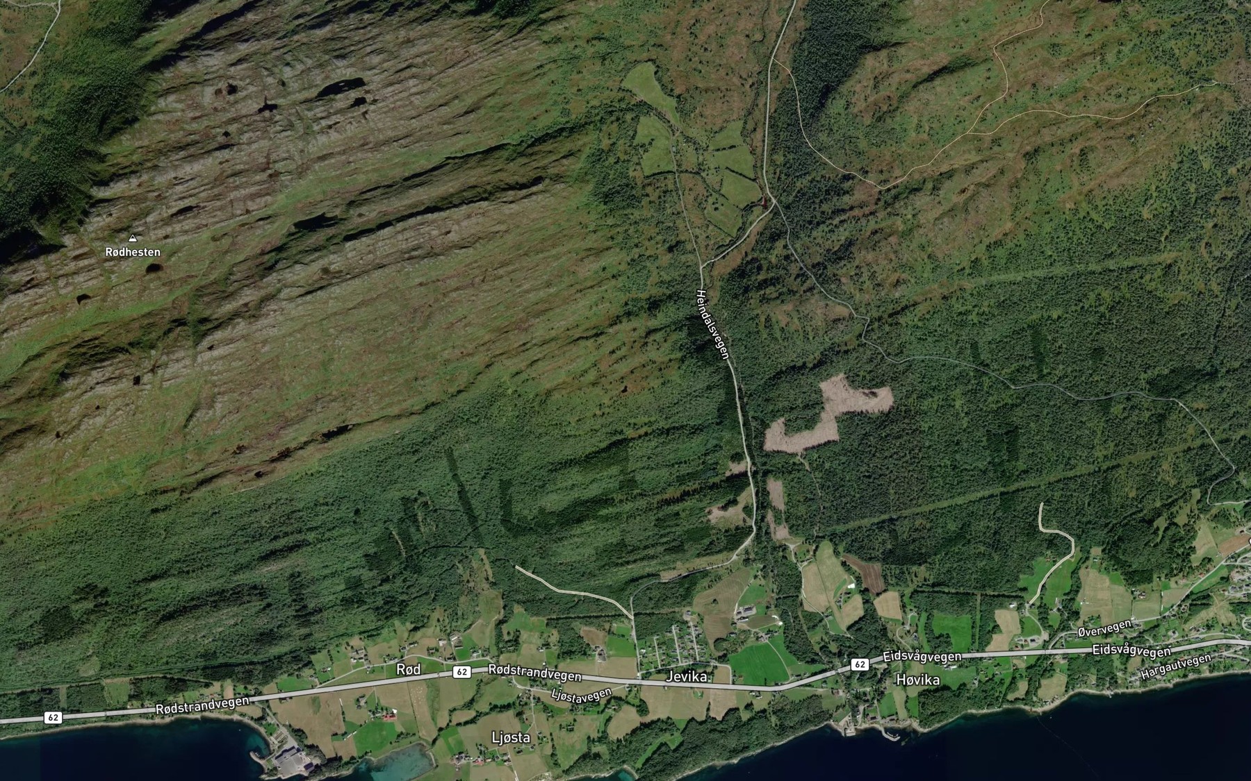 Satellite map of the Kamtjonna