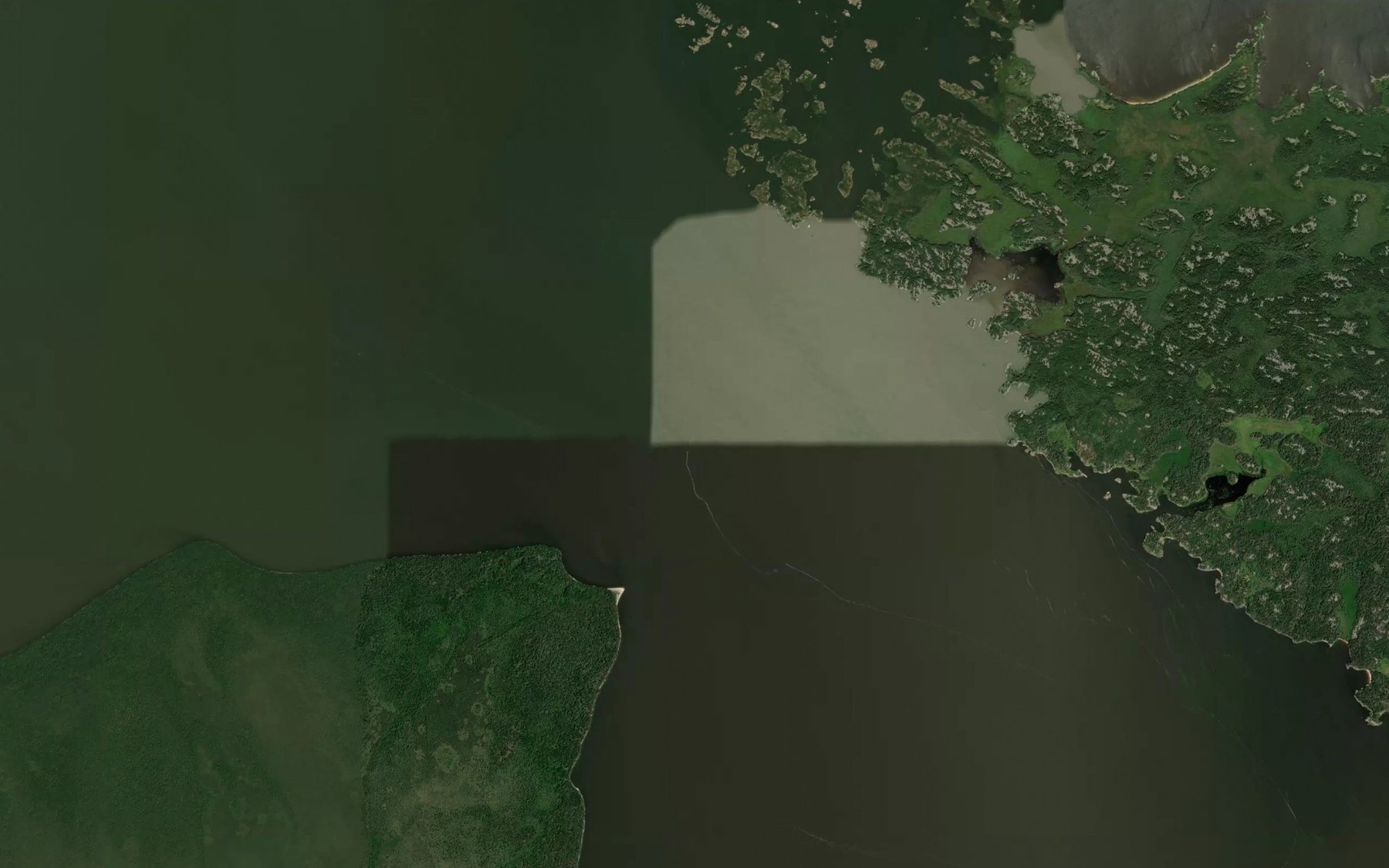 Satellite map of the The Narrows