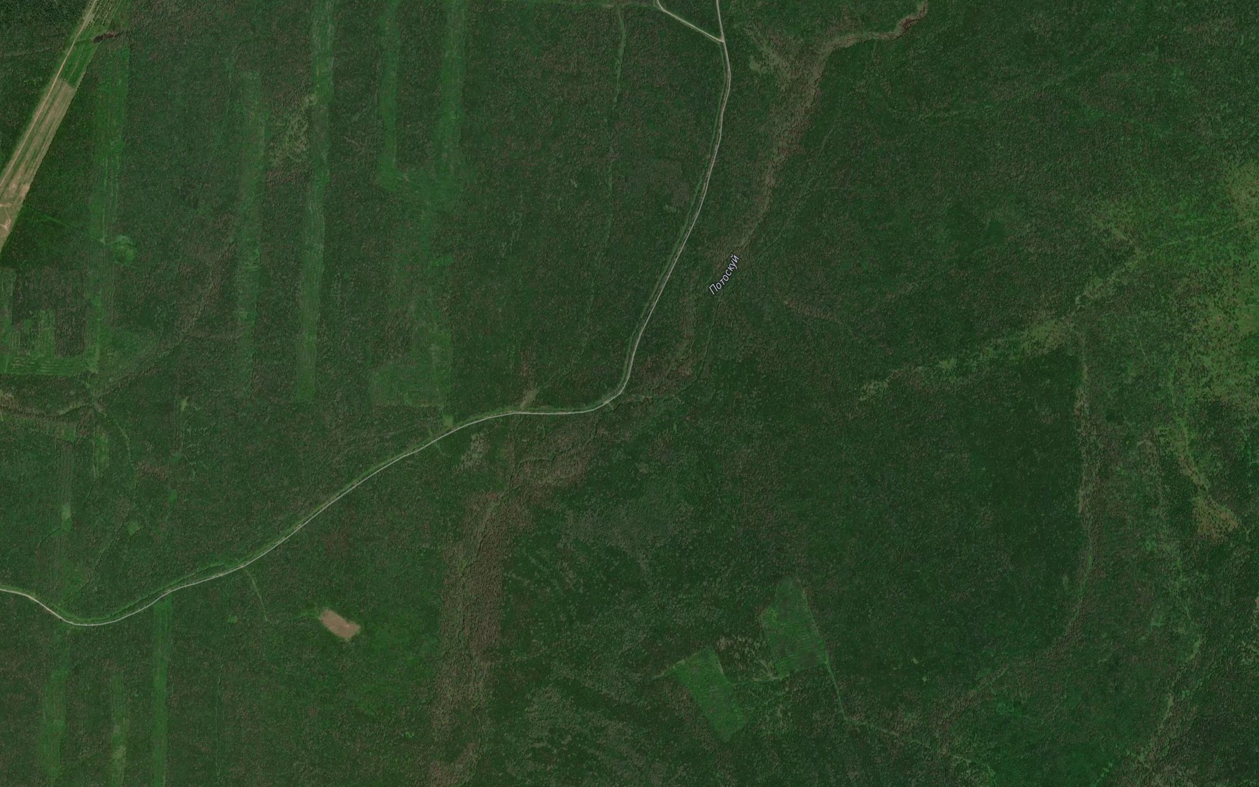 Satellite map of the Potoskuy