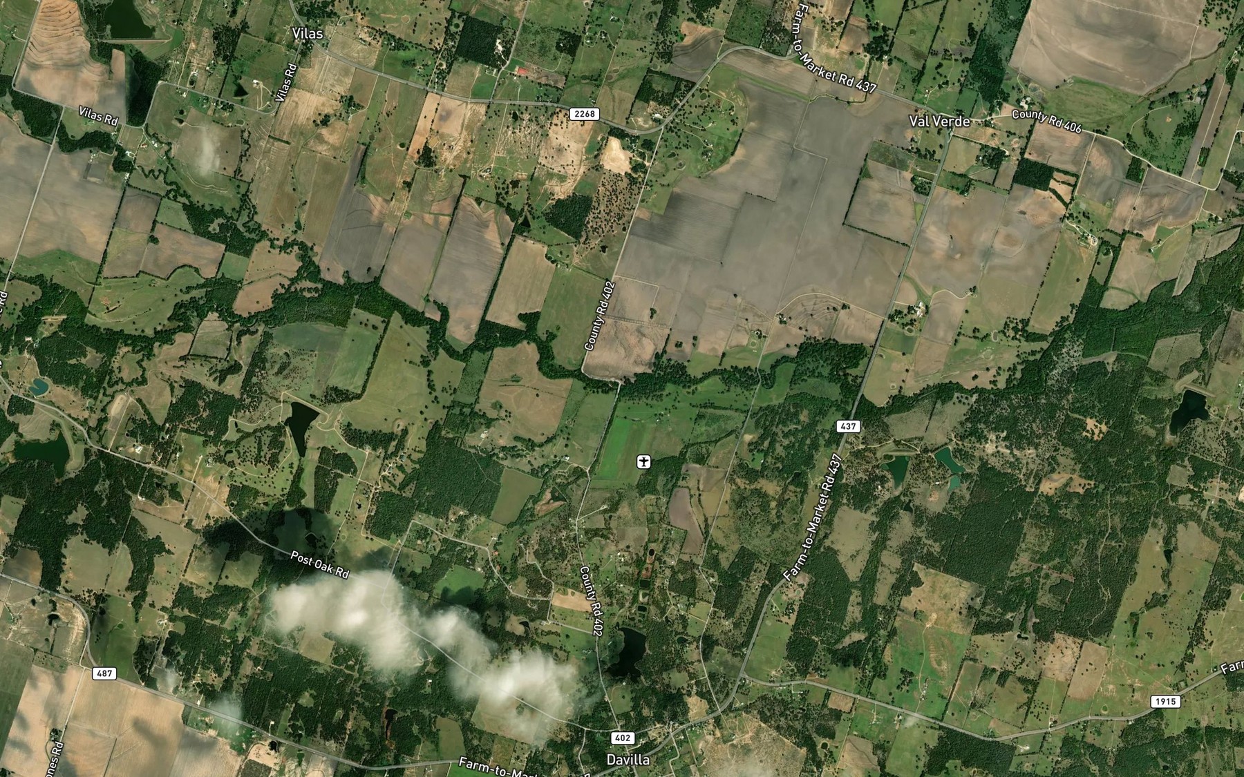 Satellite map of the Server Branch