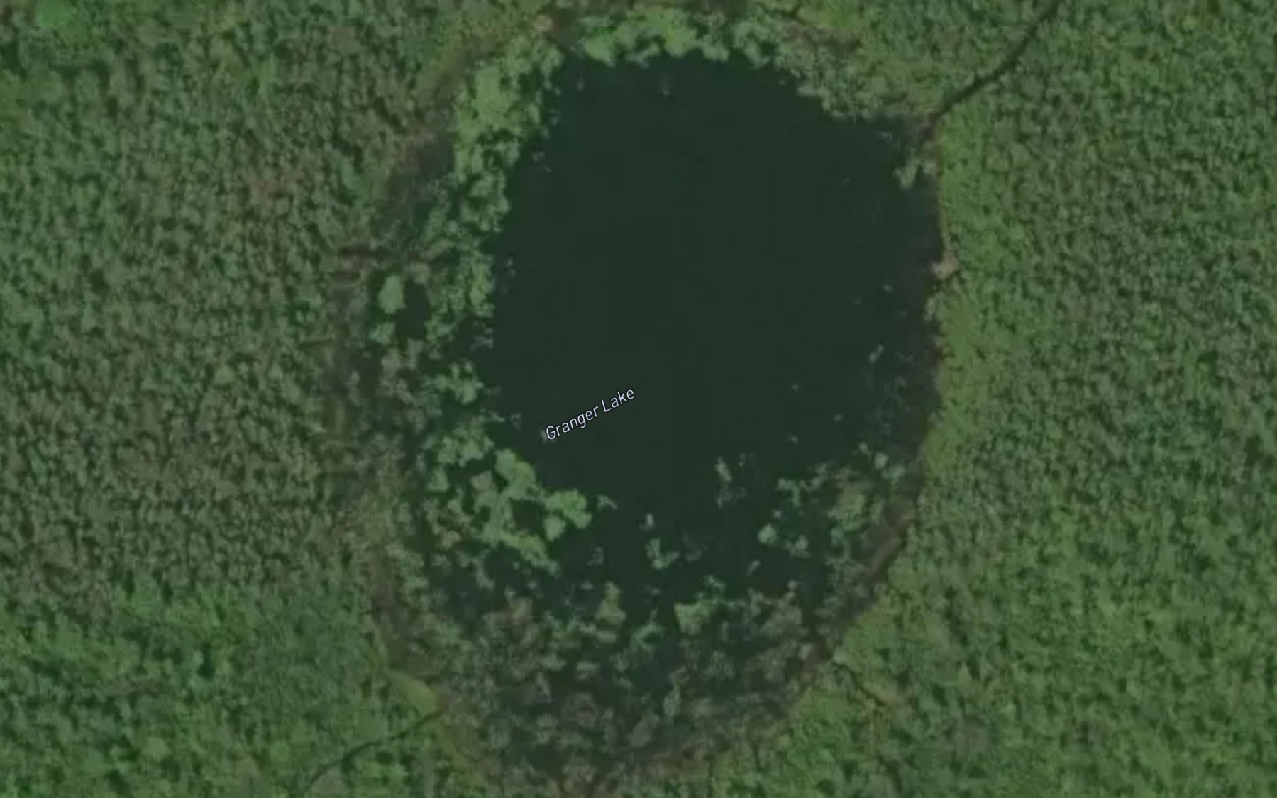 Satellite map of the Granger Lake