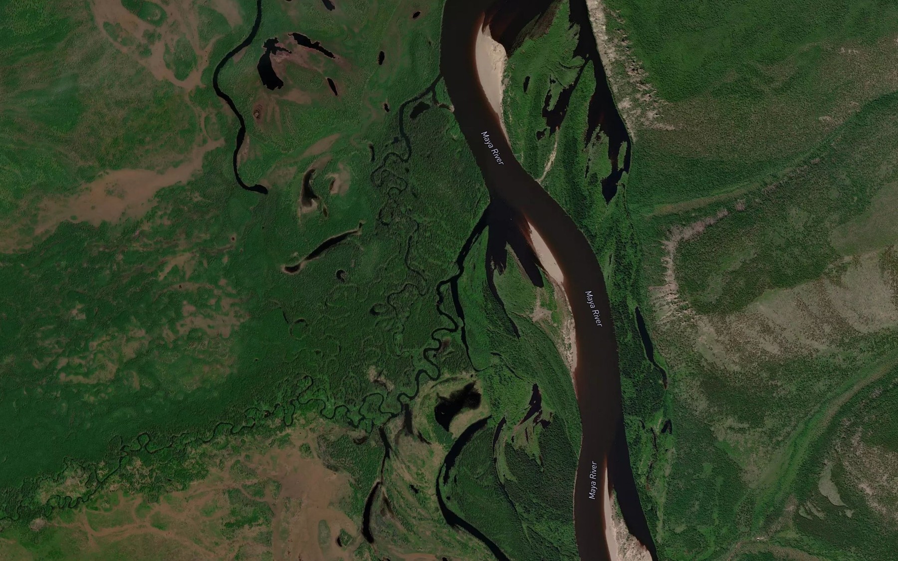 Satellite map of the Ichas