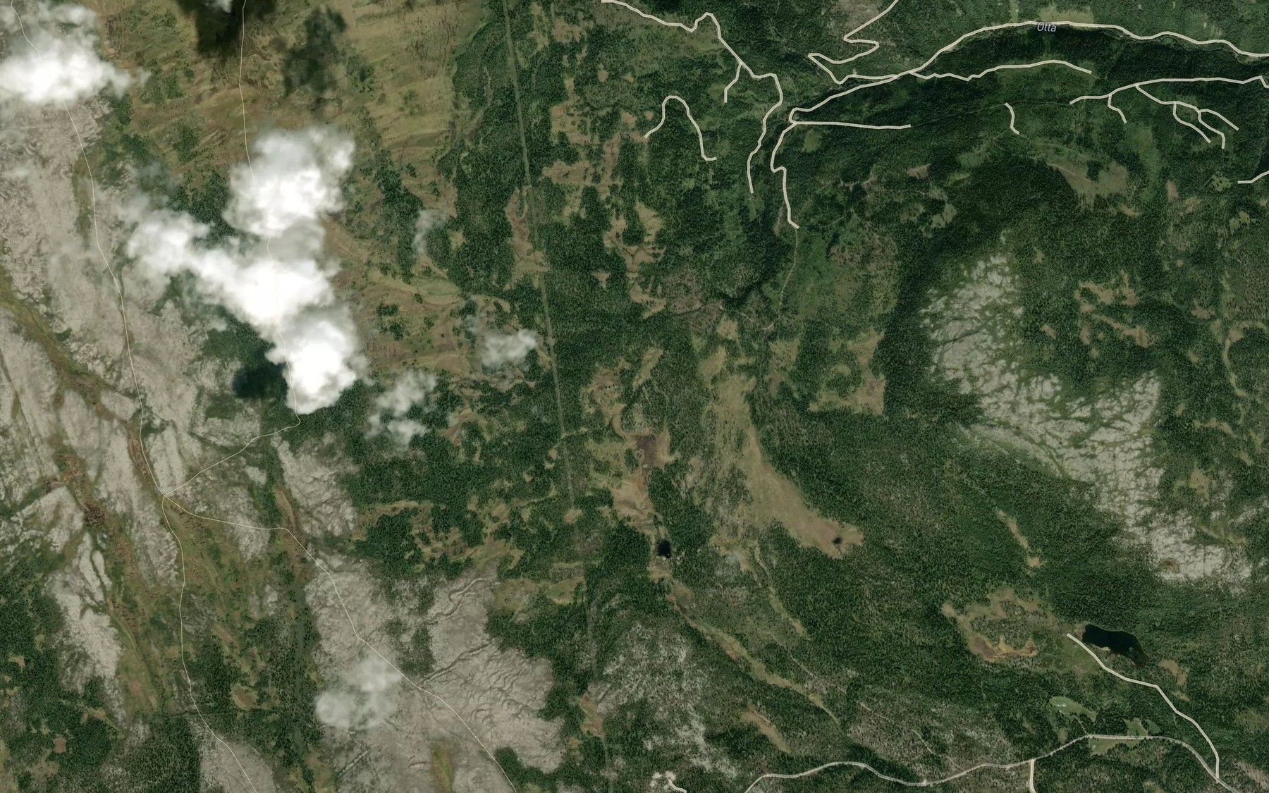 Satellite map of the Kloftbekken