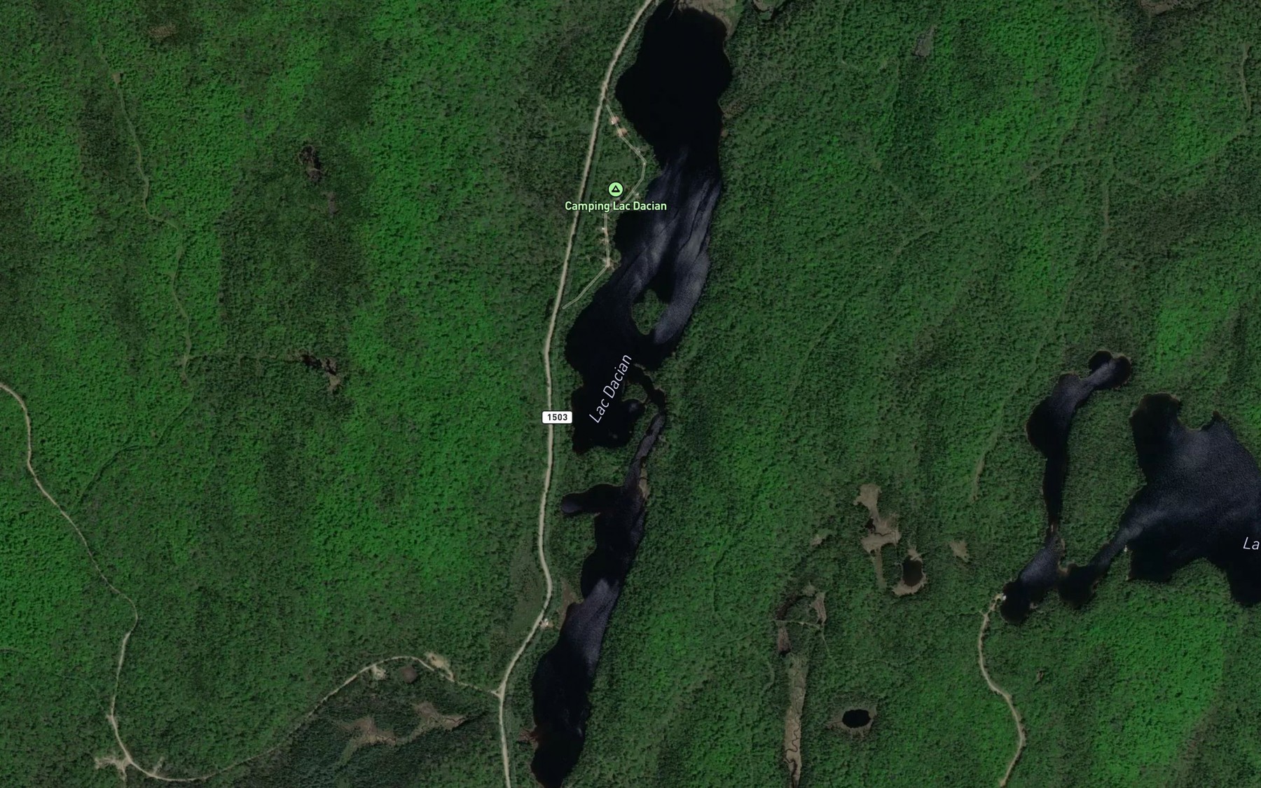 Satellite map of the Lac Dacian