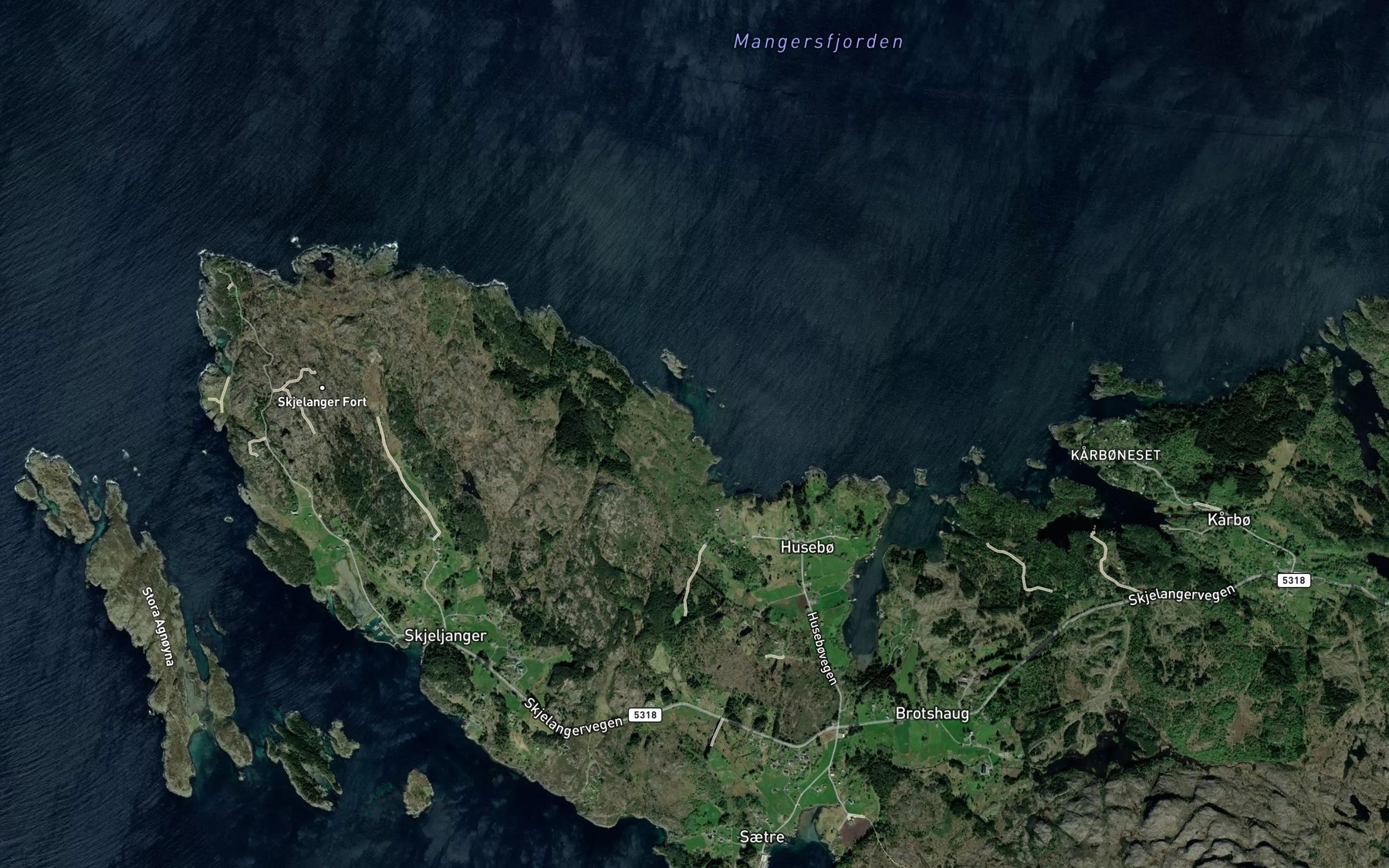Satellite map of the Bateviki
