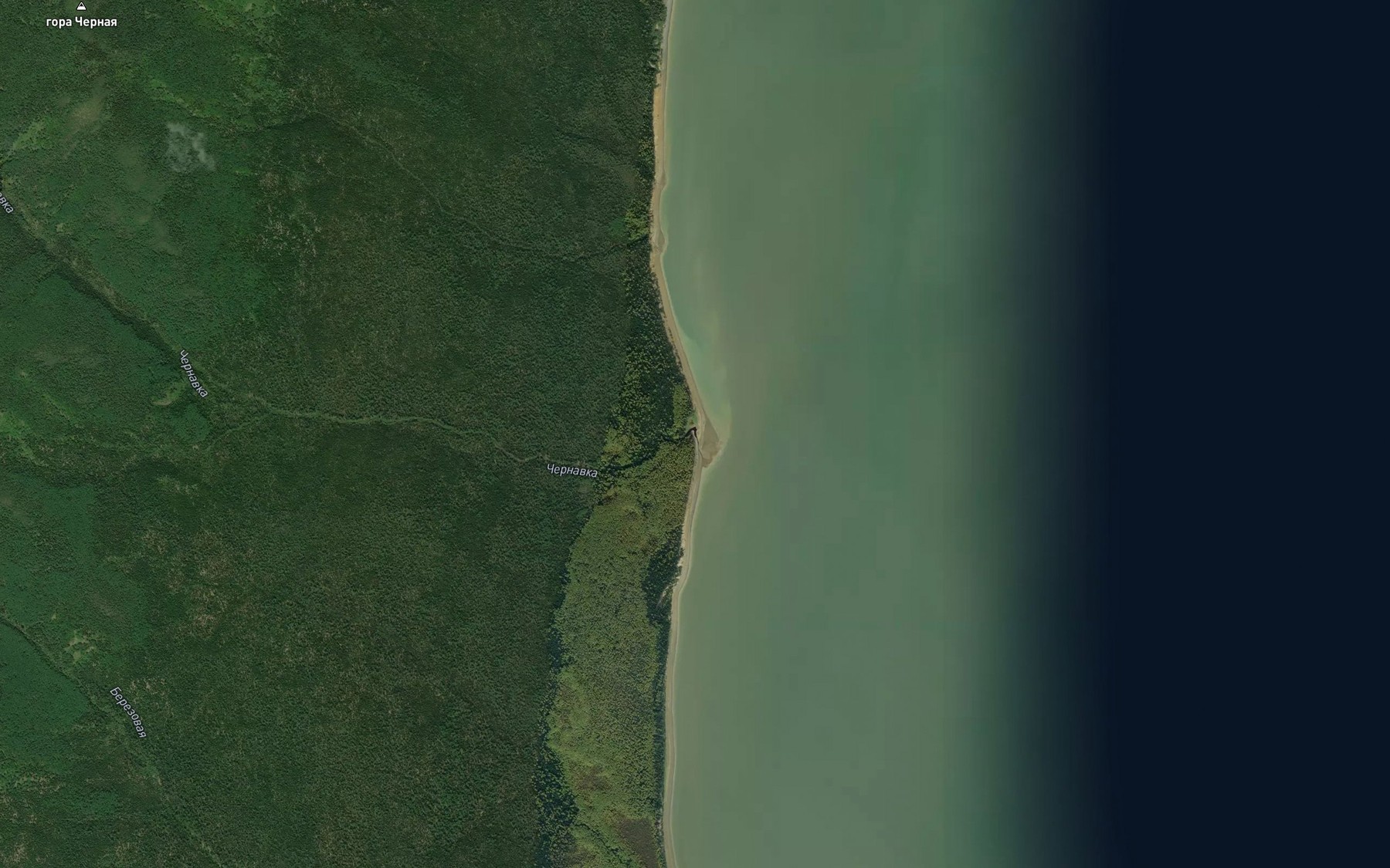 Satellite map of the Chernavka