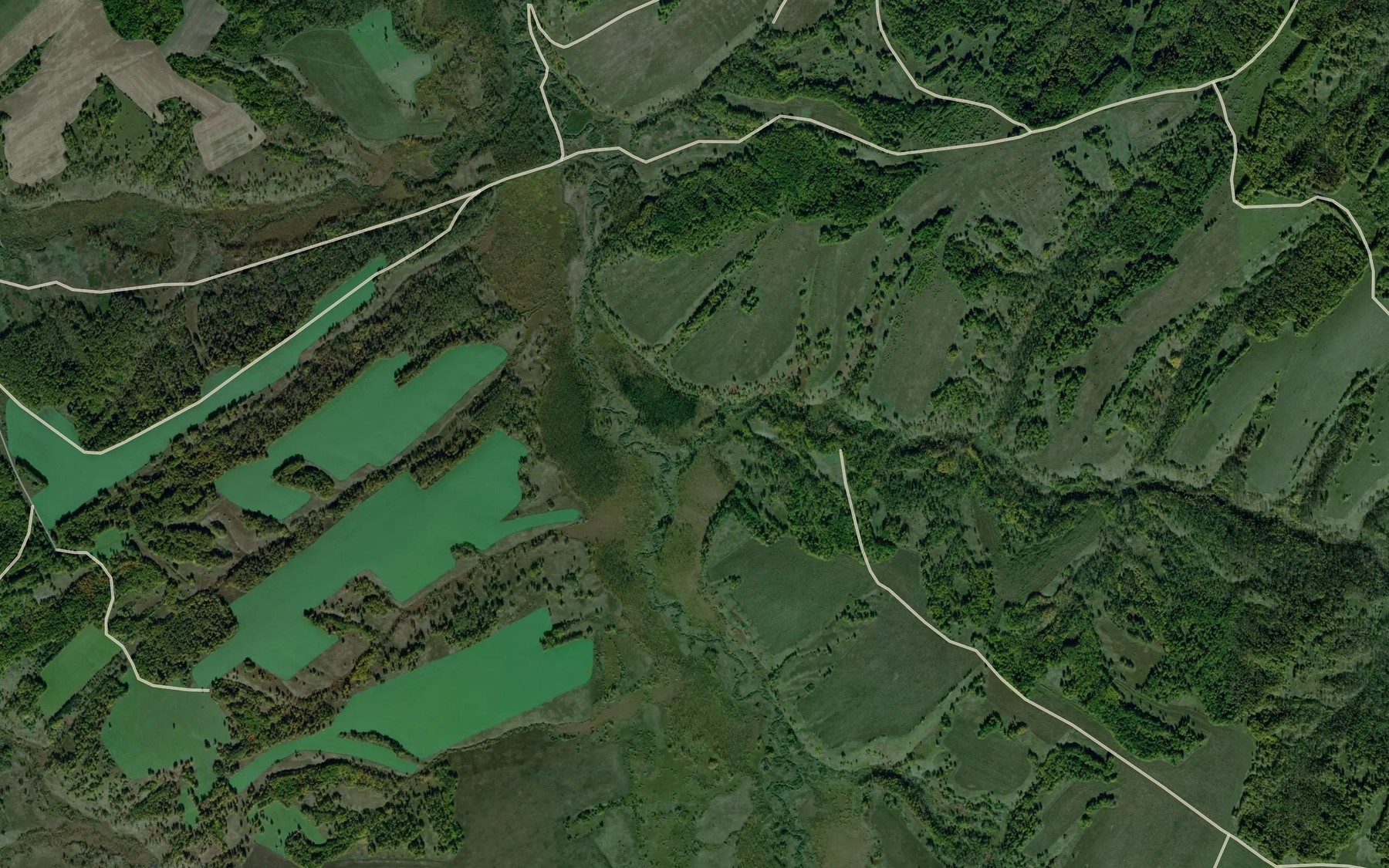 Satellite map of the Srednyaya Tashka