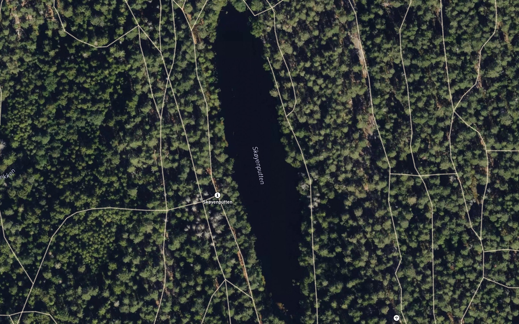 Satellite map of the Skoyenputten