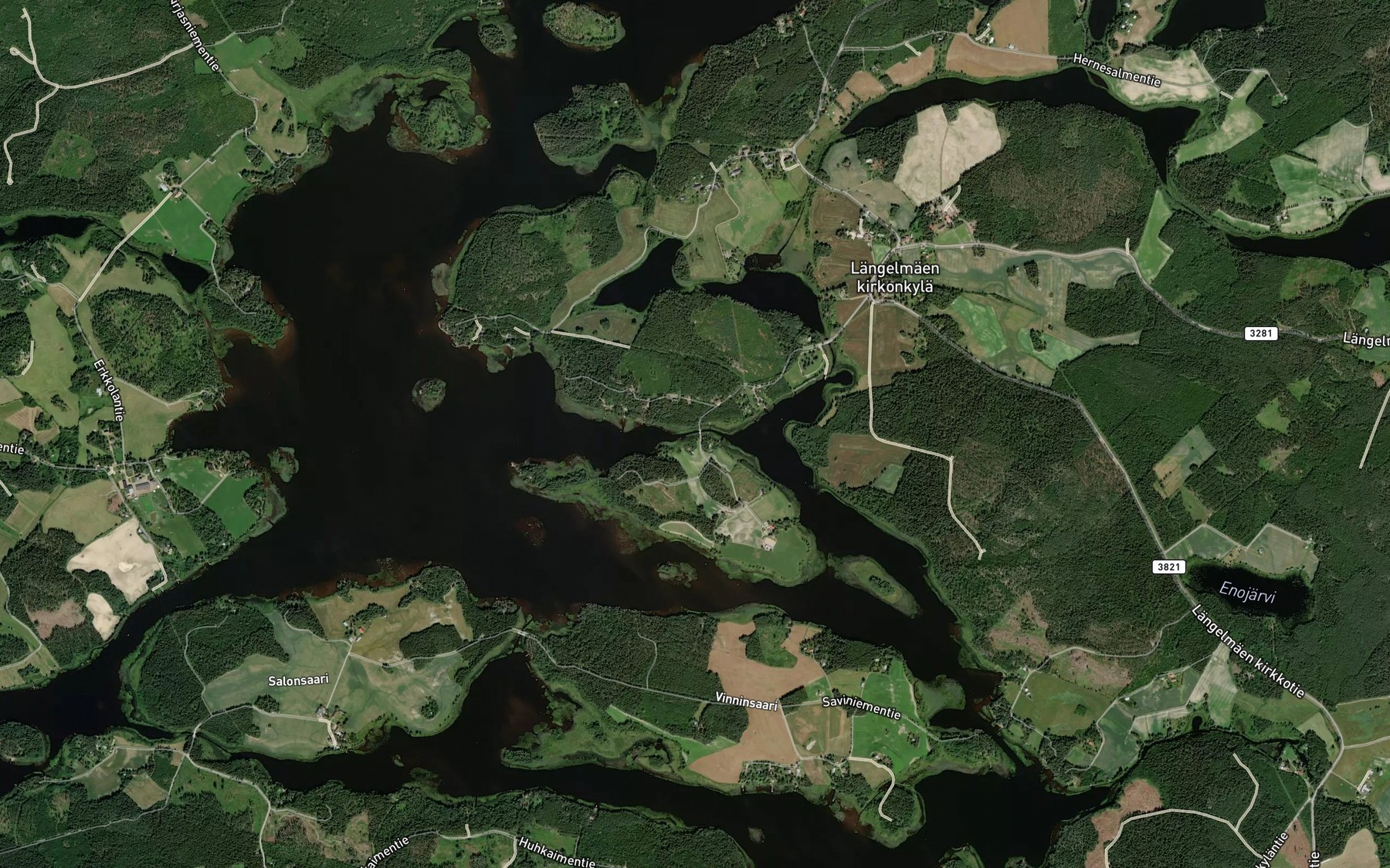 Satellite map of the Naurissalmi