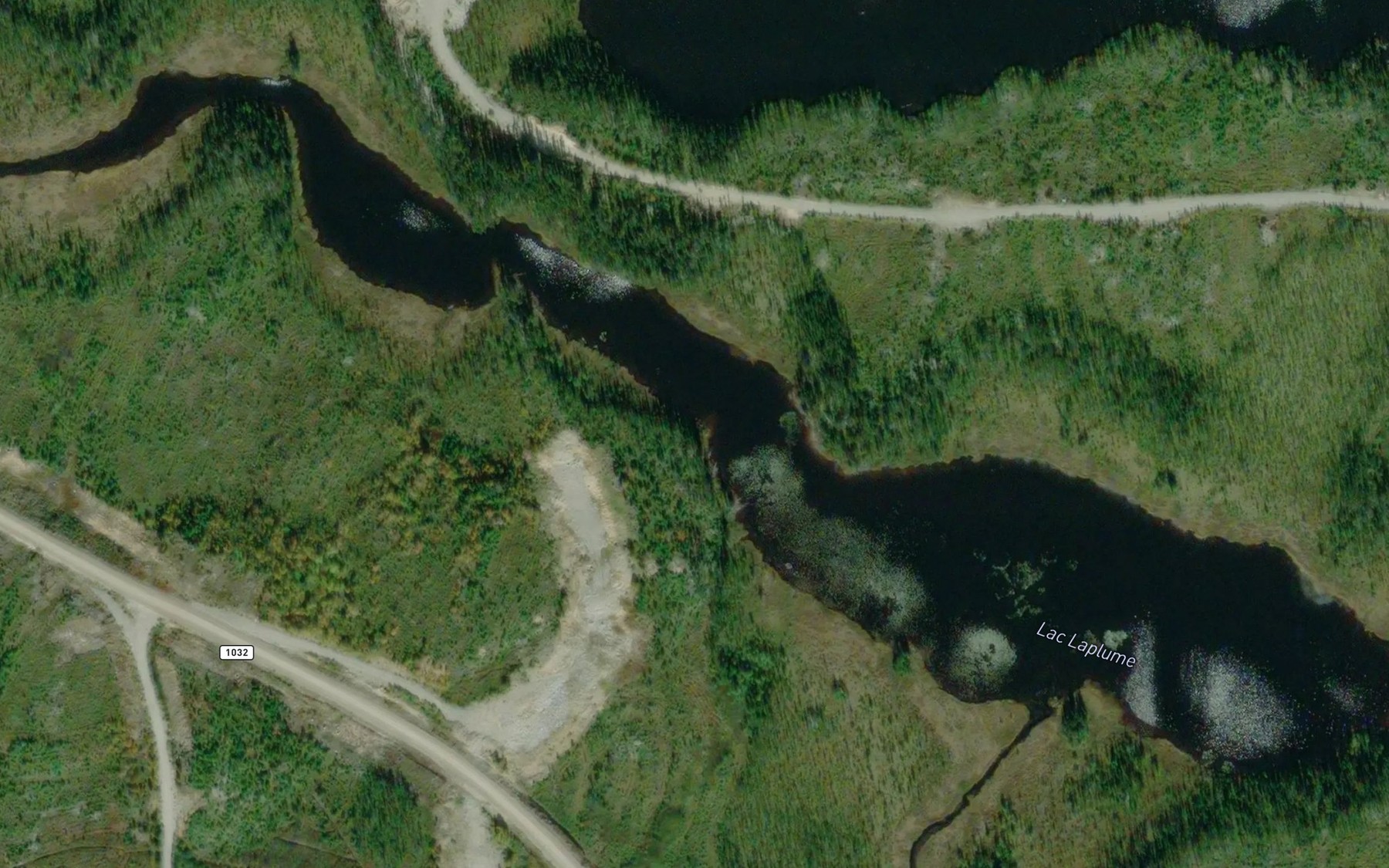 Satellite map of the Lac Laplume