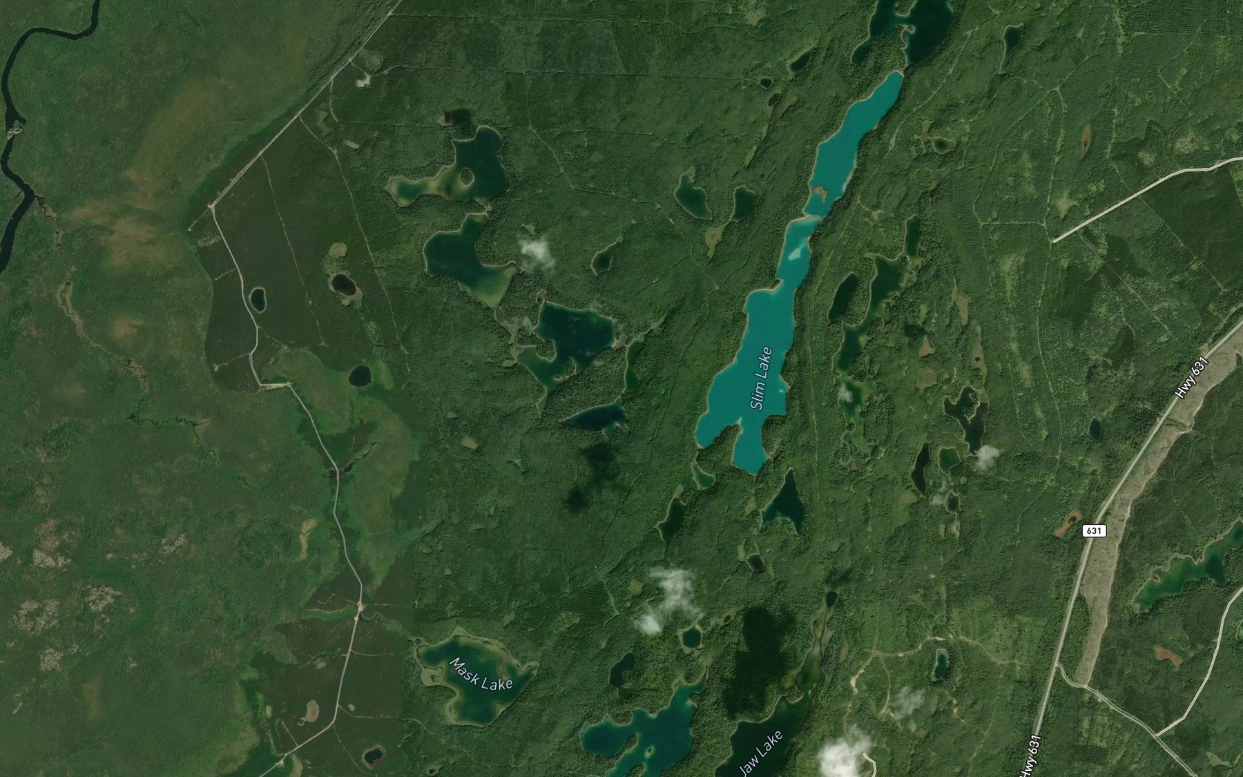 Satellite map of the Lloyd Lake