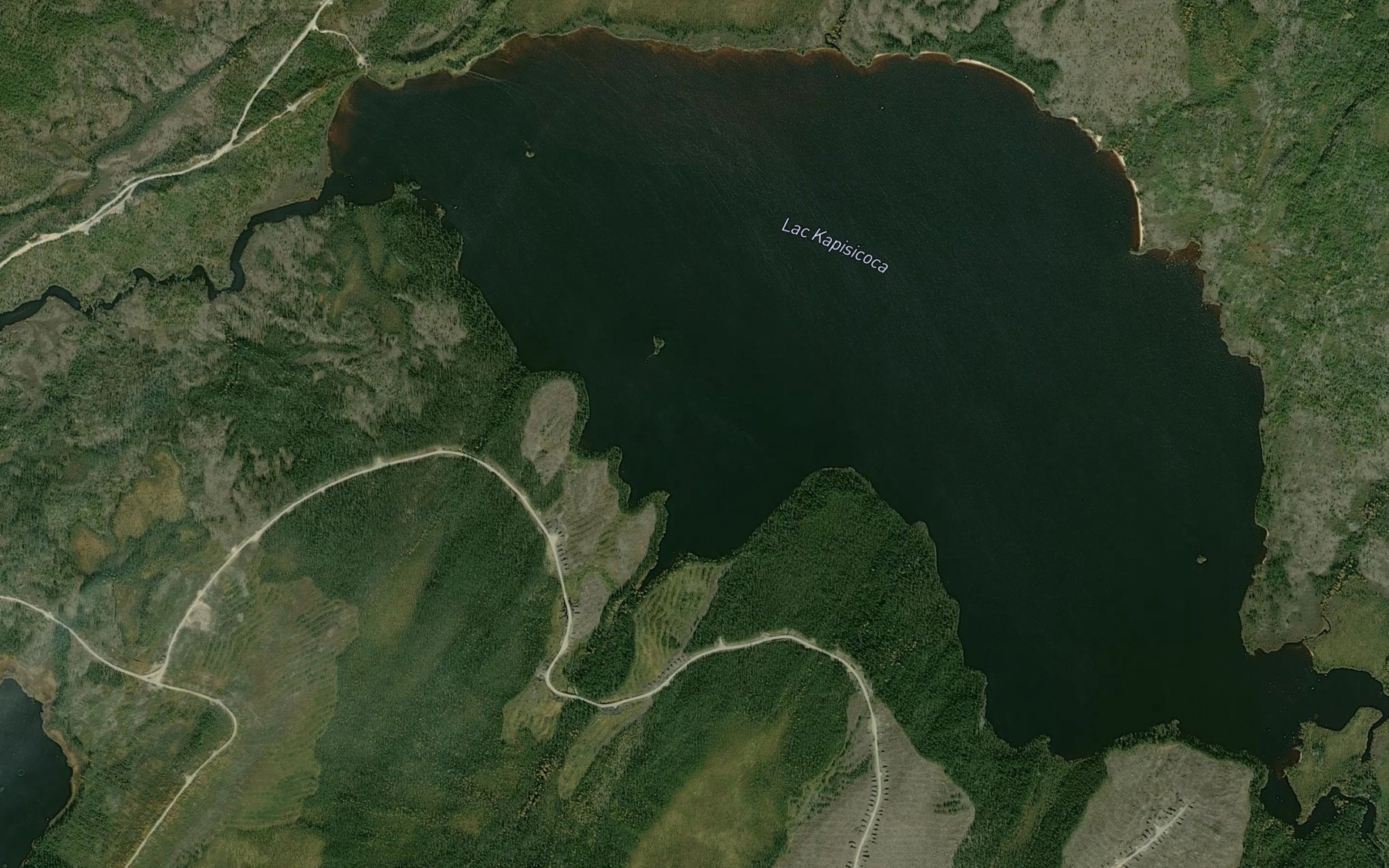 Satellite map of the Lac Kapisicoca
