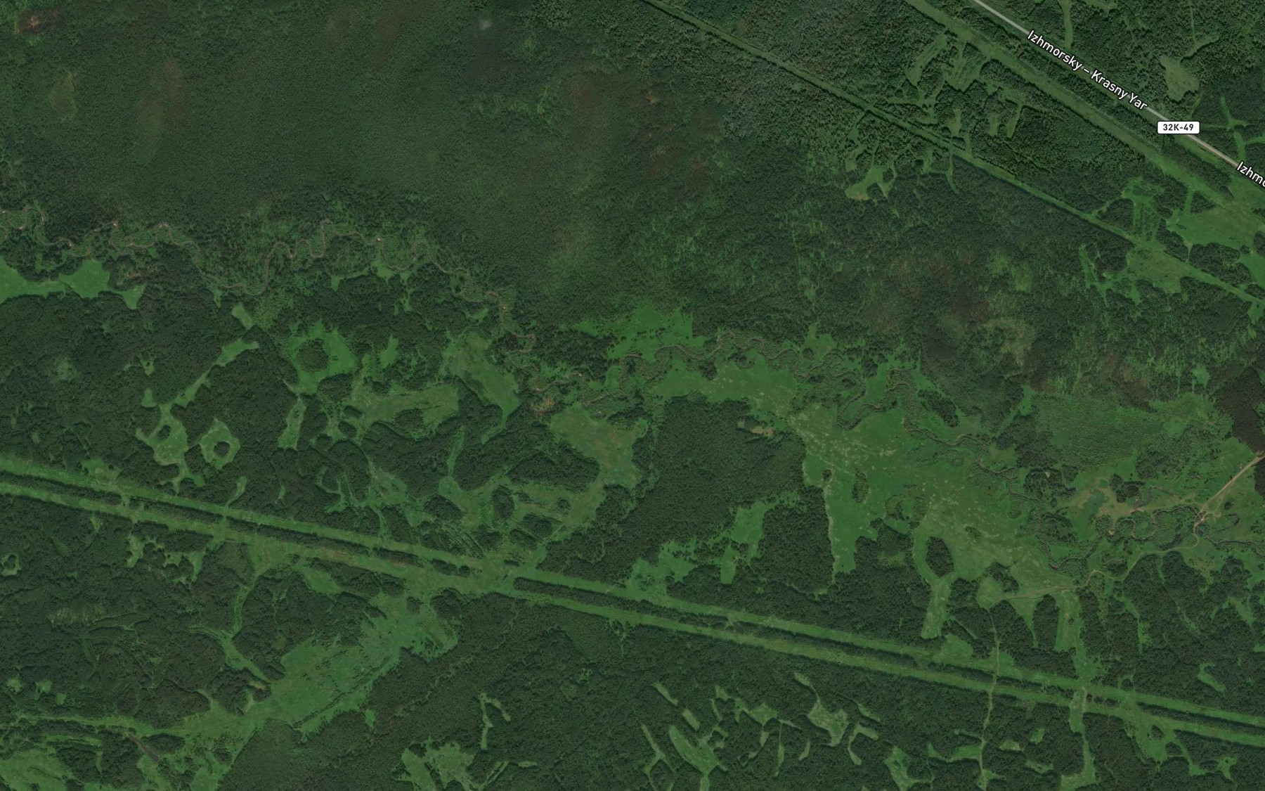 Satellite map of the Osinovka