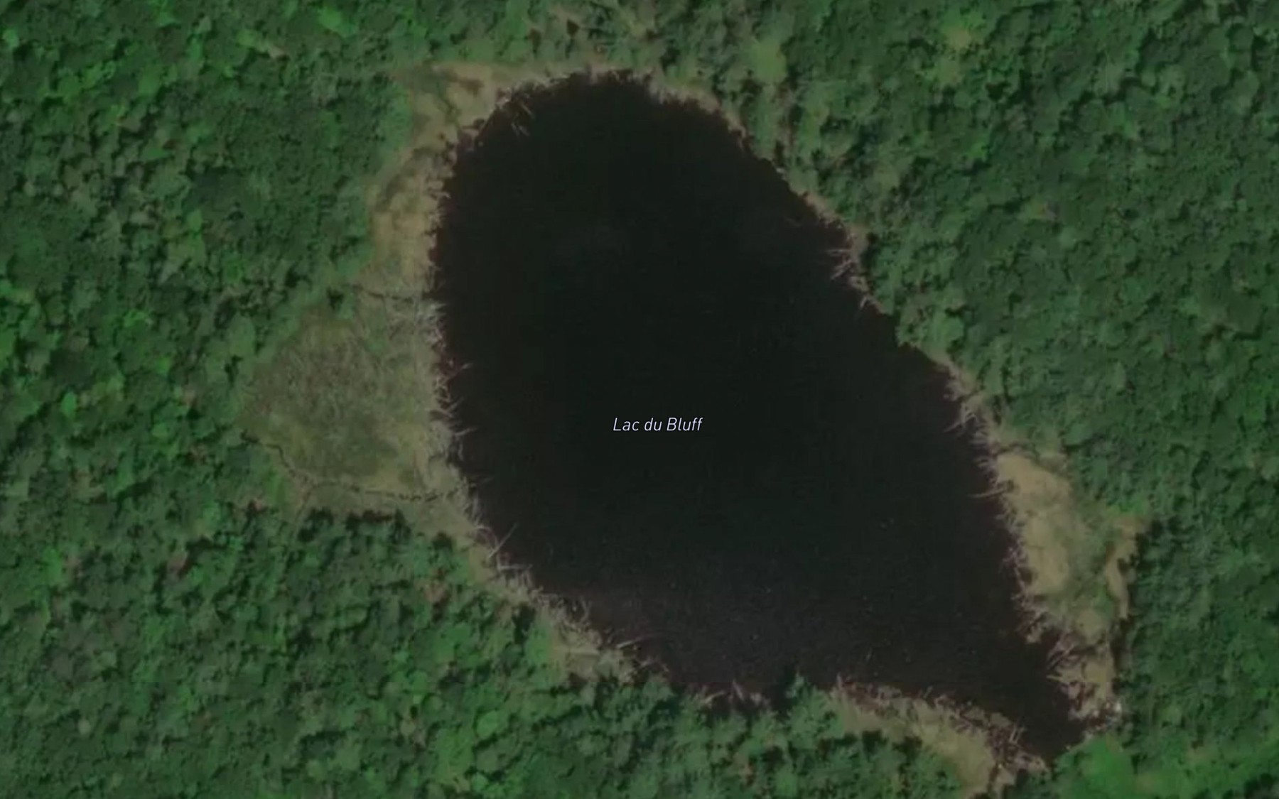 Satellite map of the Lac du Bluff