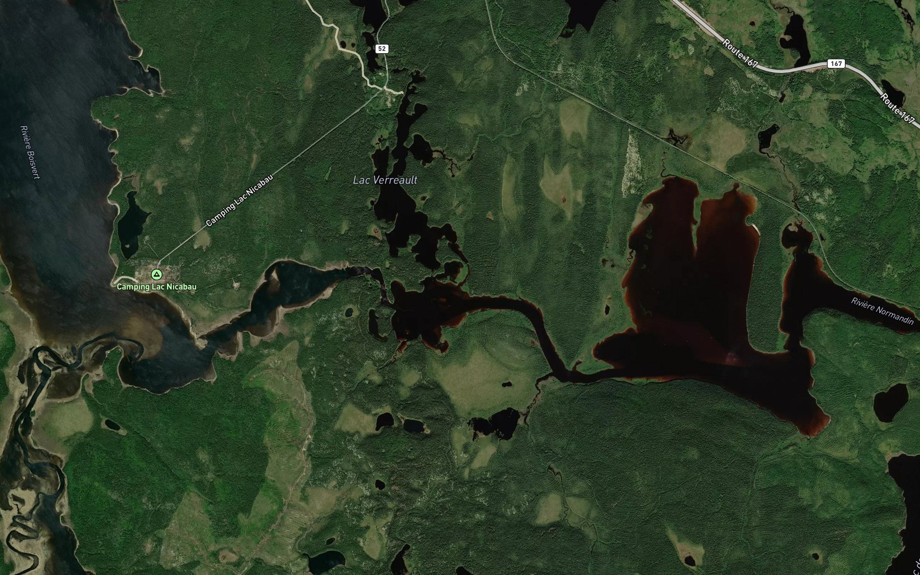 Satellite map of the Riviere au Tonnerre