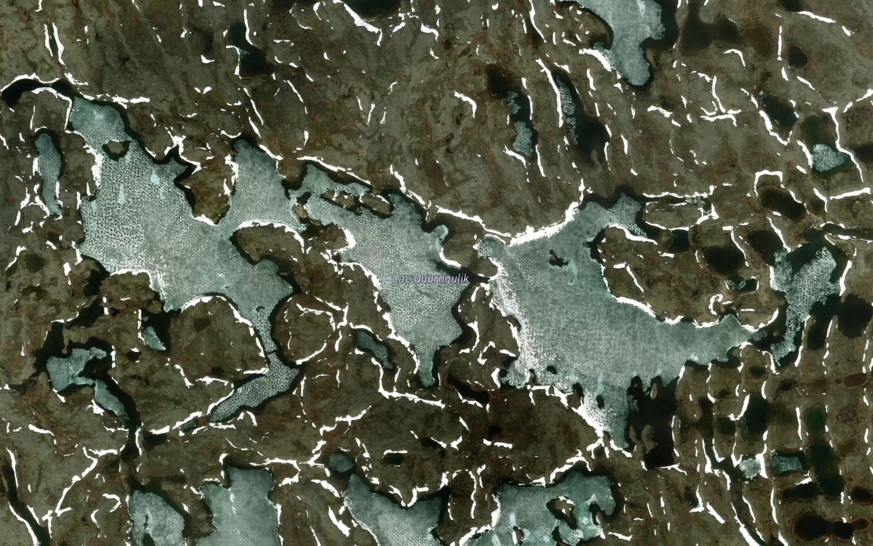 Satellite map of the Lac Quurngulik