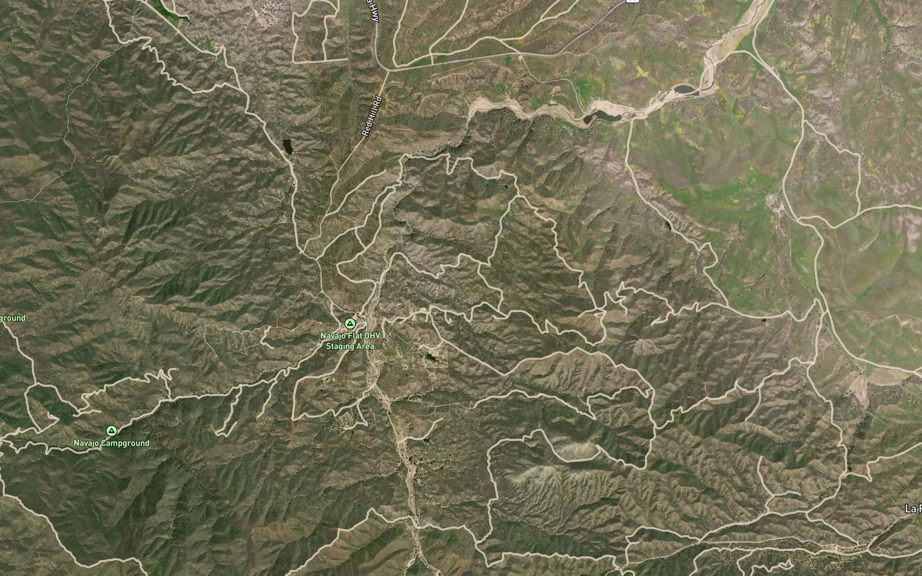 Satellite map of the Leaf Spring