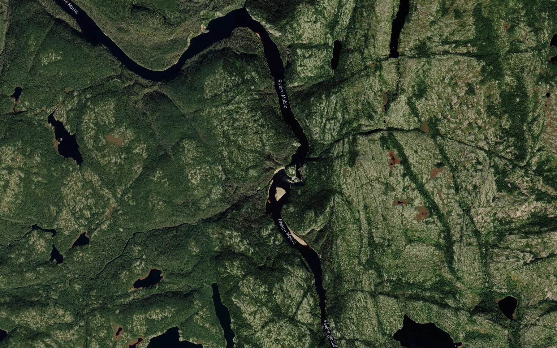 Satellite map of the Fosse Premier