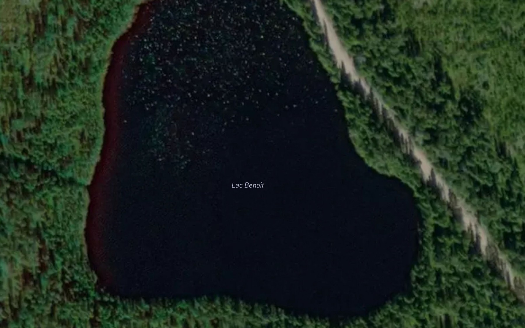 Satellite map of the Lac Benoit