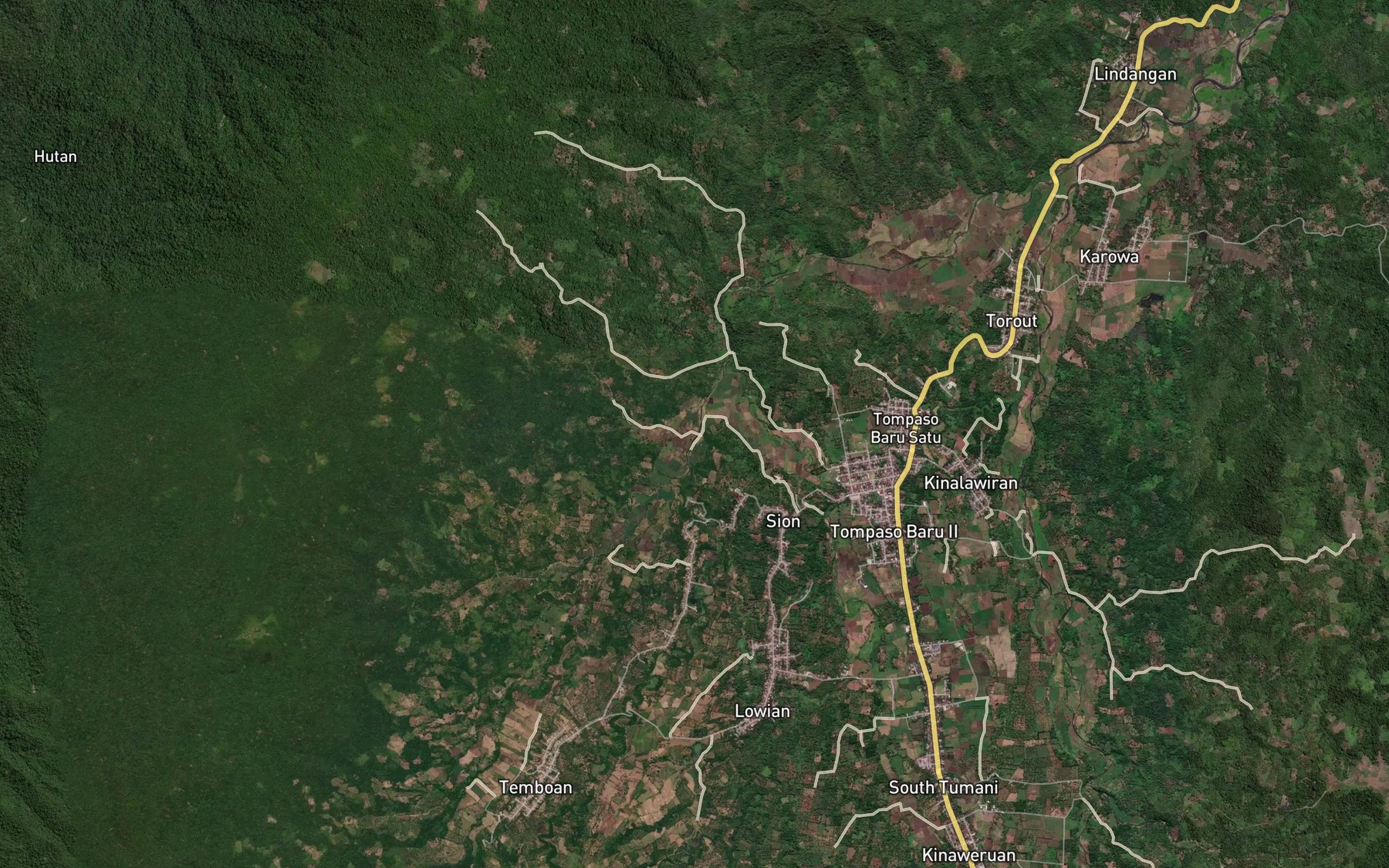 Satellite map of the Royongan Simboke
