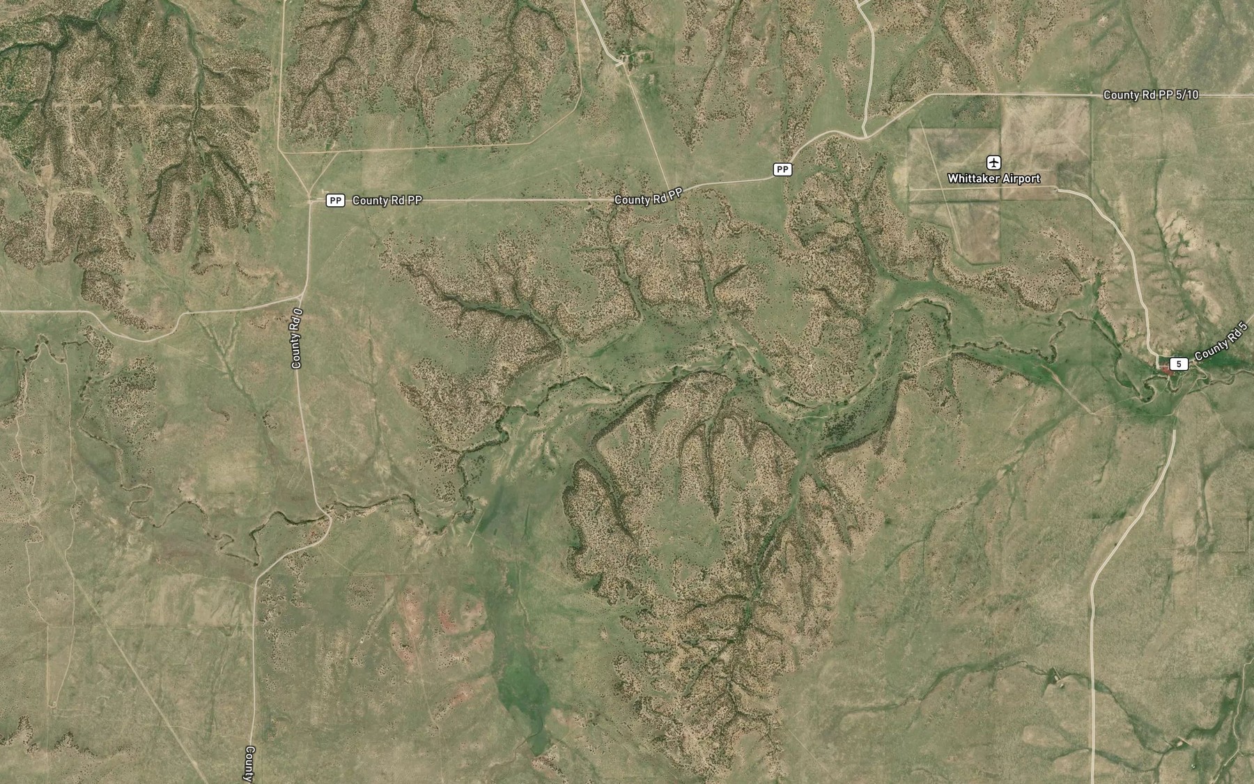 Satellite map of the Burro Arroyo