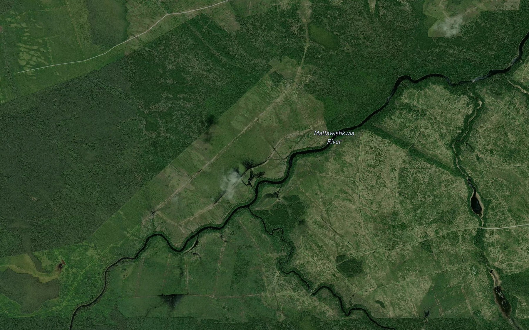Satellite map of the Riviere de Coppell