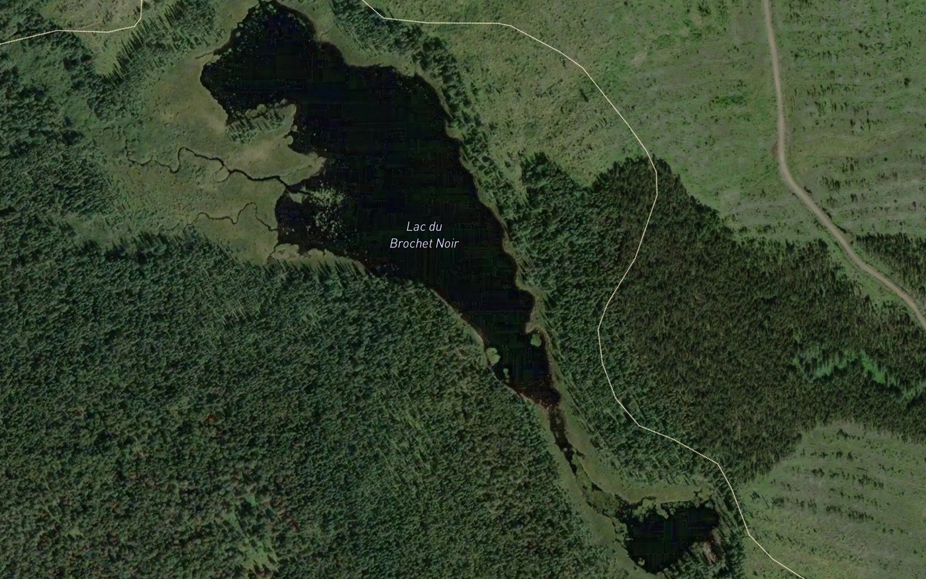 Satellite map of the Lac du Brochet Noir