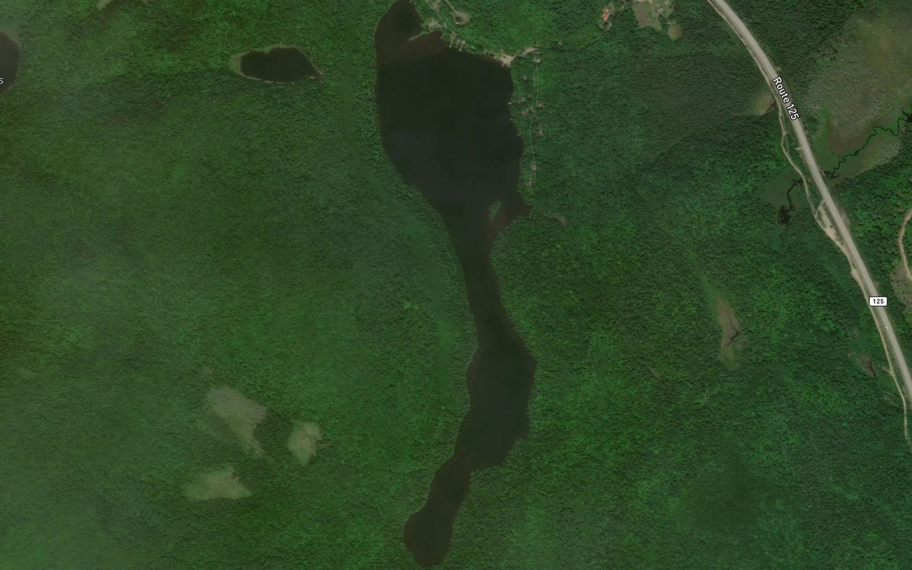 Satellite map of the Lac Sicotte