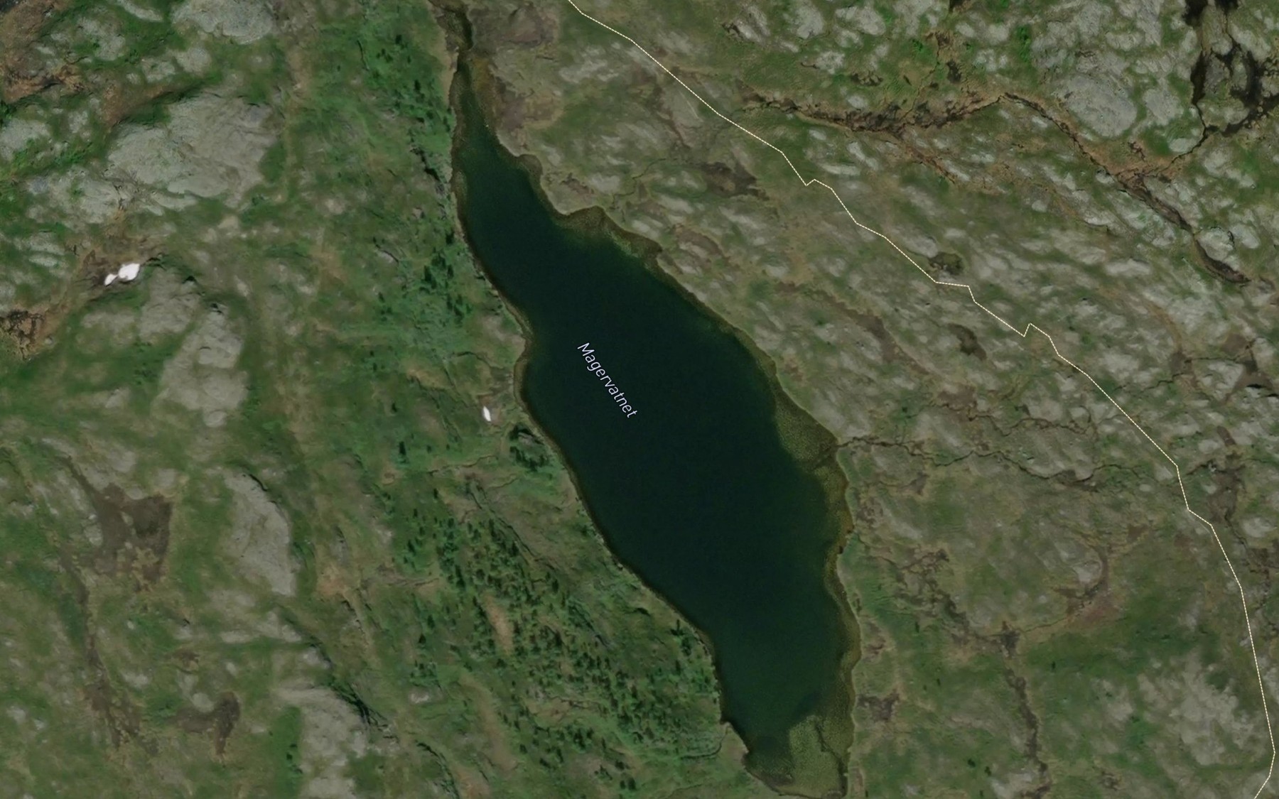 Satellite map of the Magervatnet
