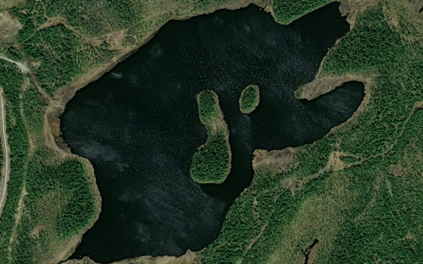 Satellite map of the Lac France