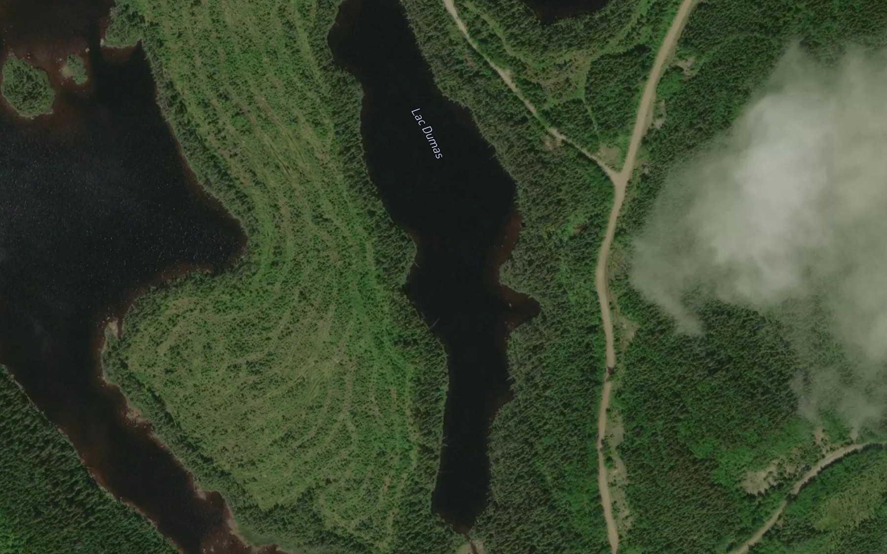Satellite map of the Lac Dumas