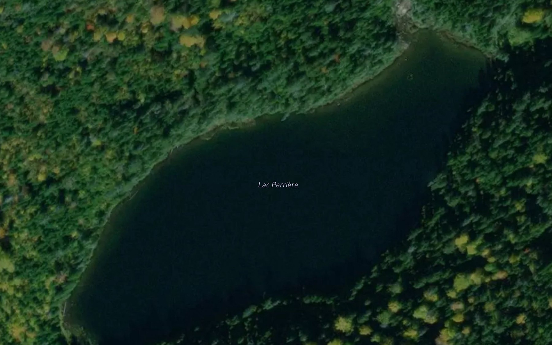 Satellite map of the Lac Perriere