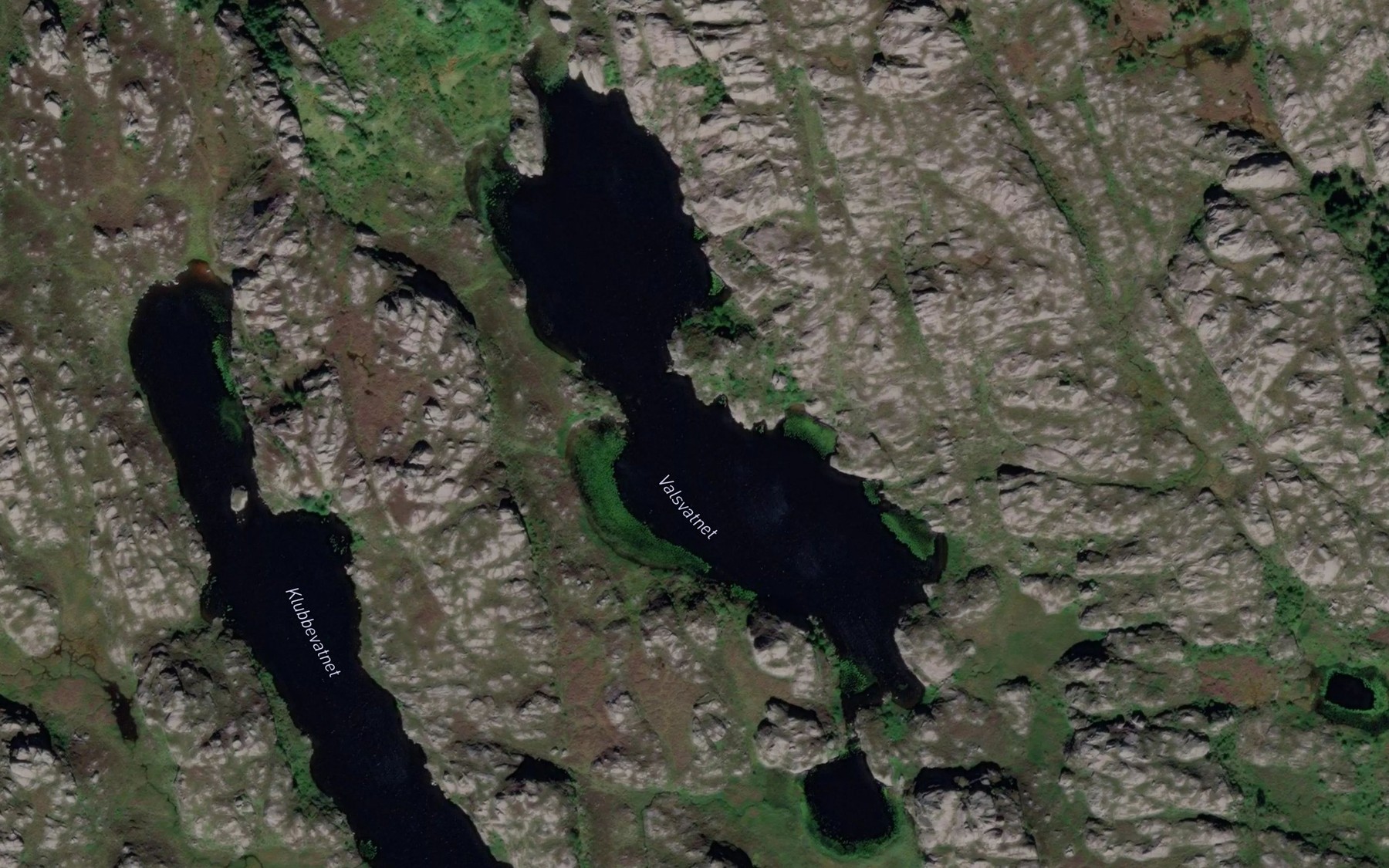 Satellite map of the Valsvatnet