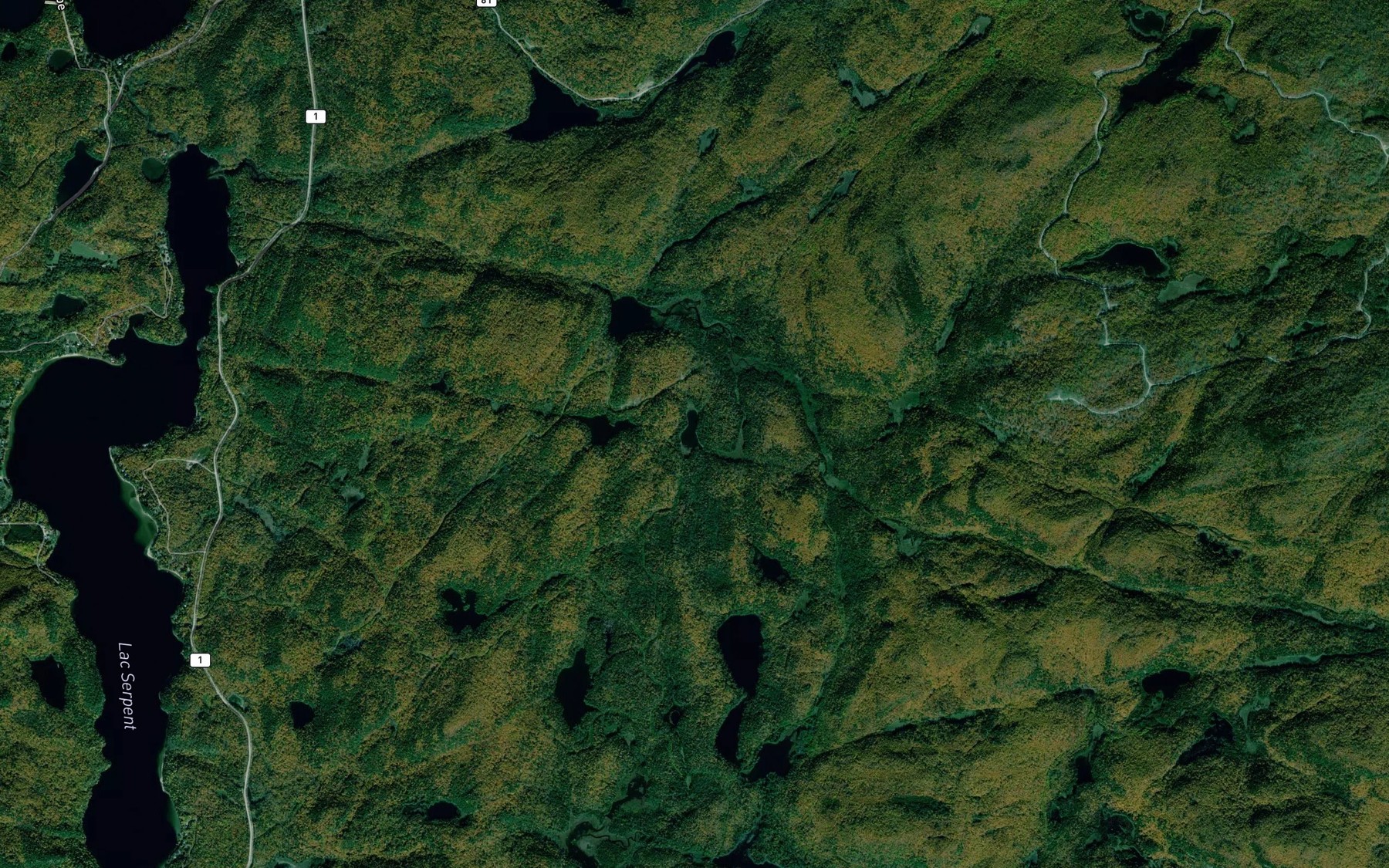 Satellite map of the Lac Baud