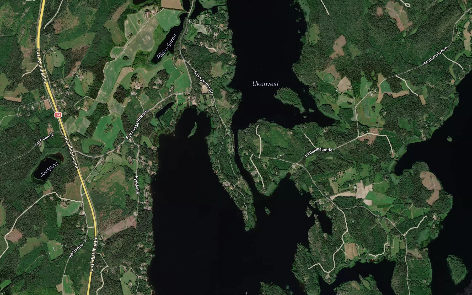Satellite map of the Siikasalmen Kanava