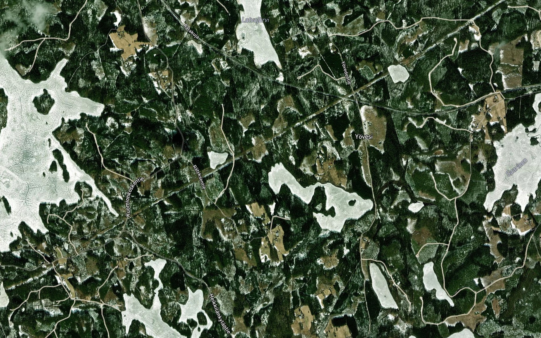 Satellite map of the Raajoki