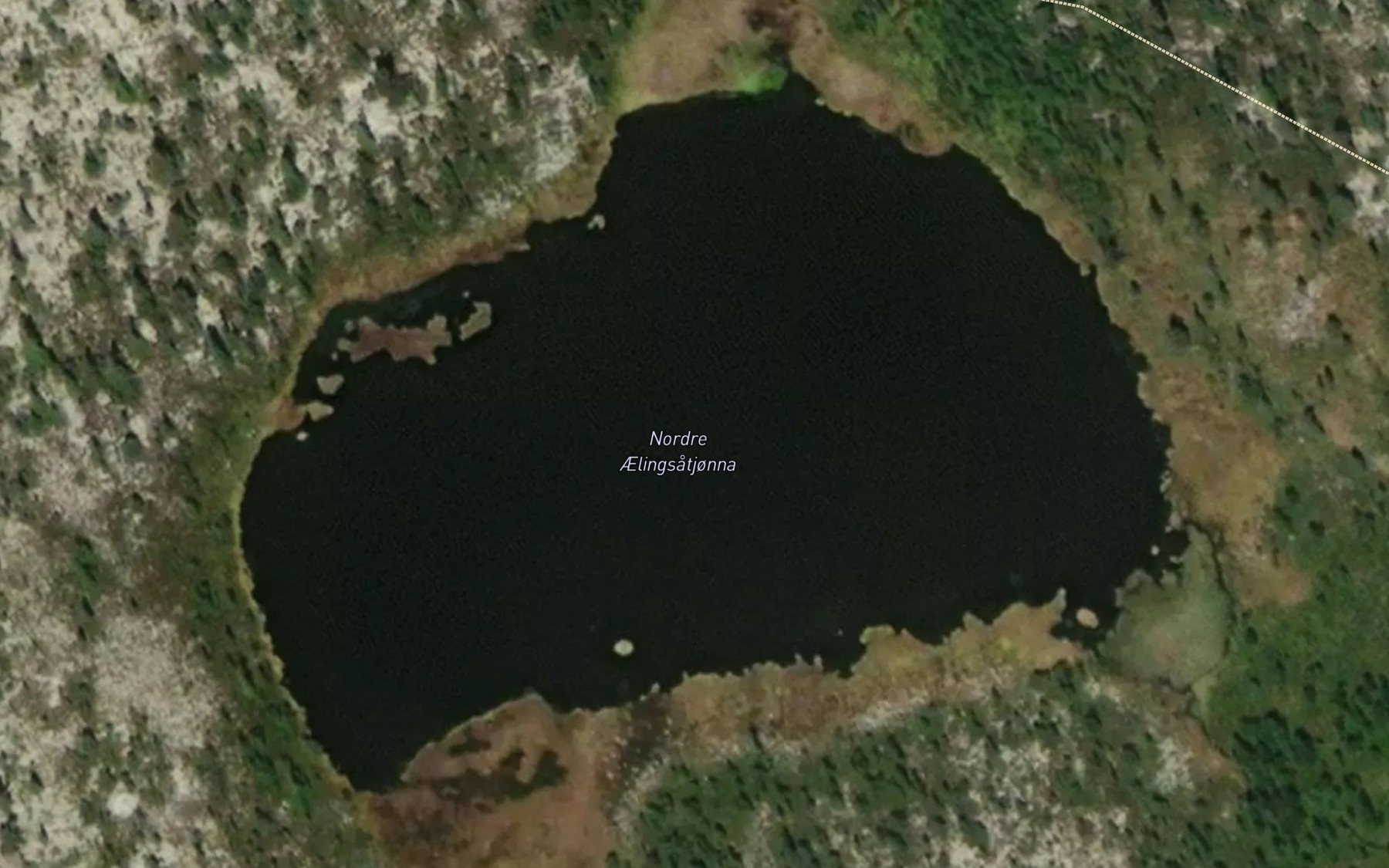 Satellite map of the Elingsatjorna,nordre
