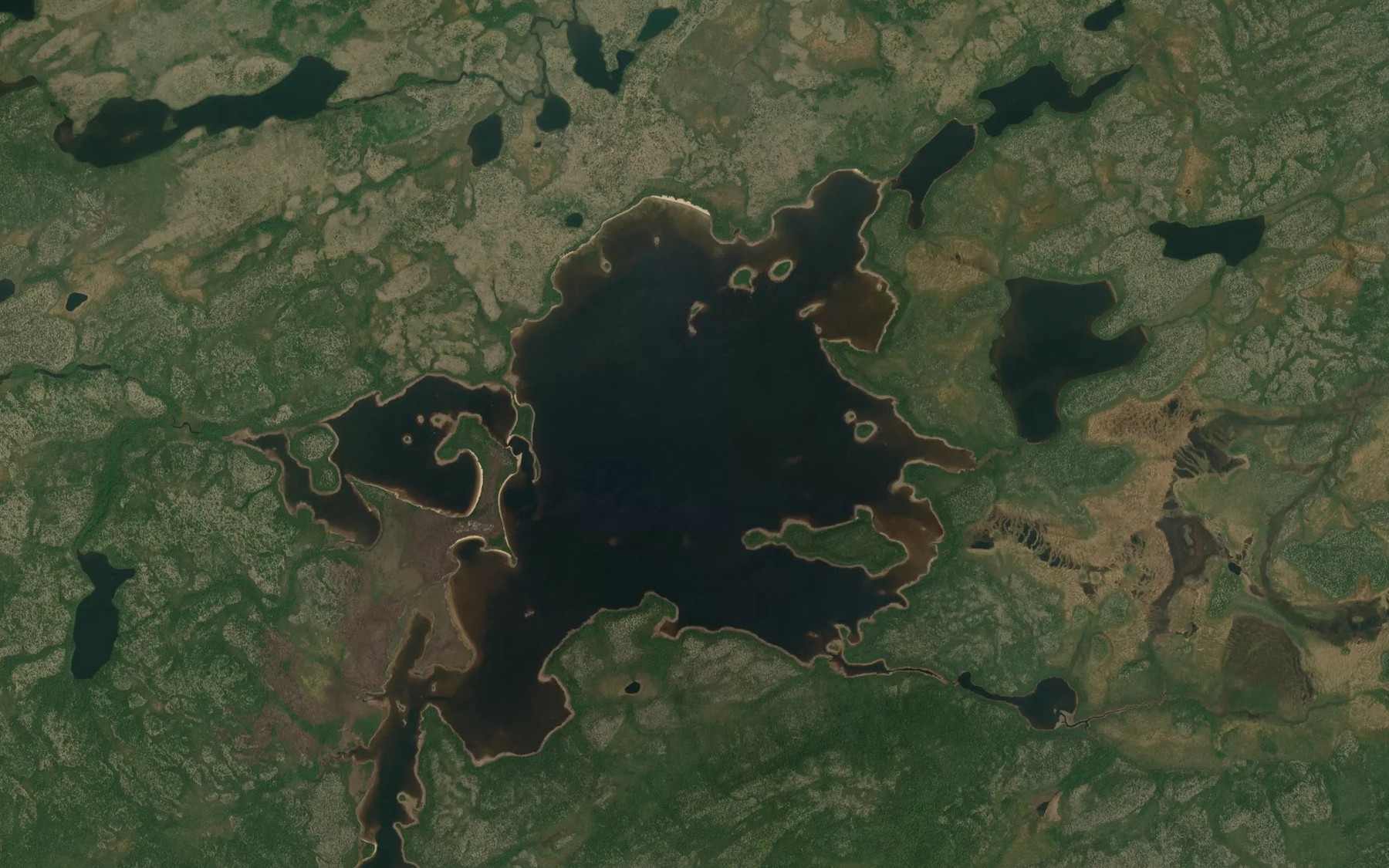 Satellite map of the Lac Lakanal