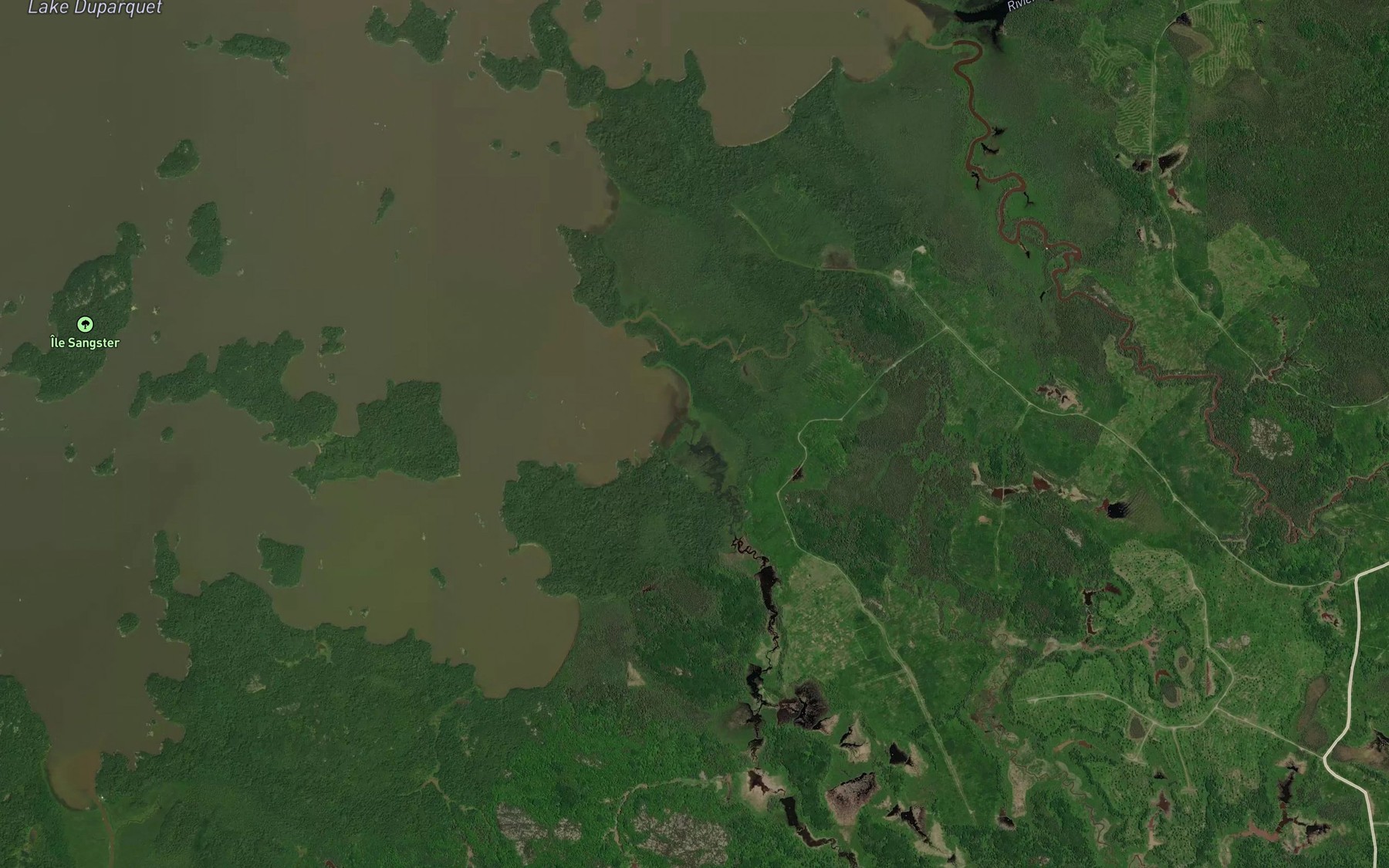 Satellite map of the Ruisseau Vachon