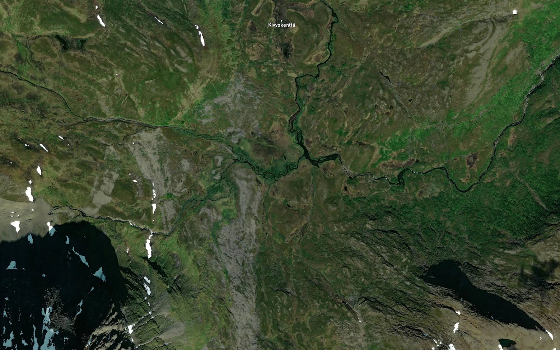 Satellite map of the Rypdalselva