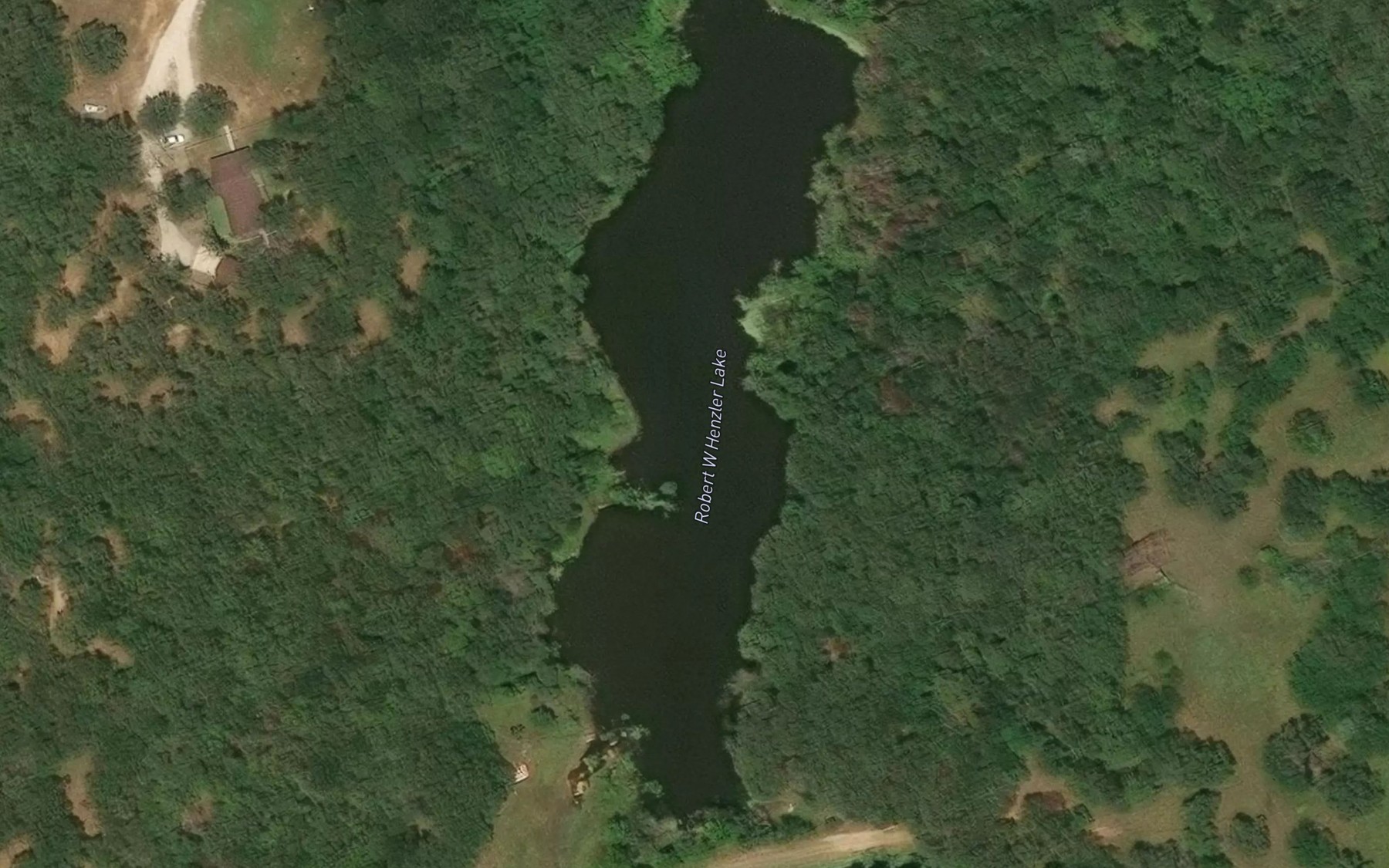 Satellite map of the Robert W Henzler Lake