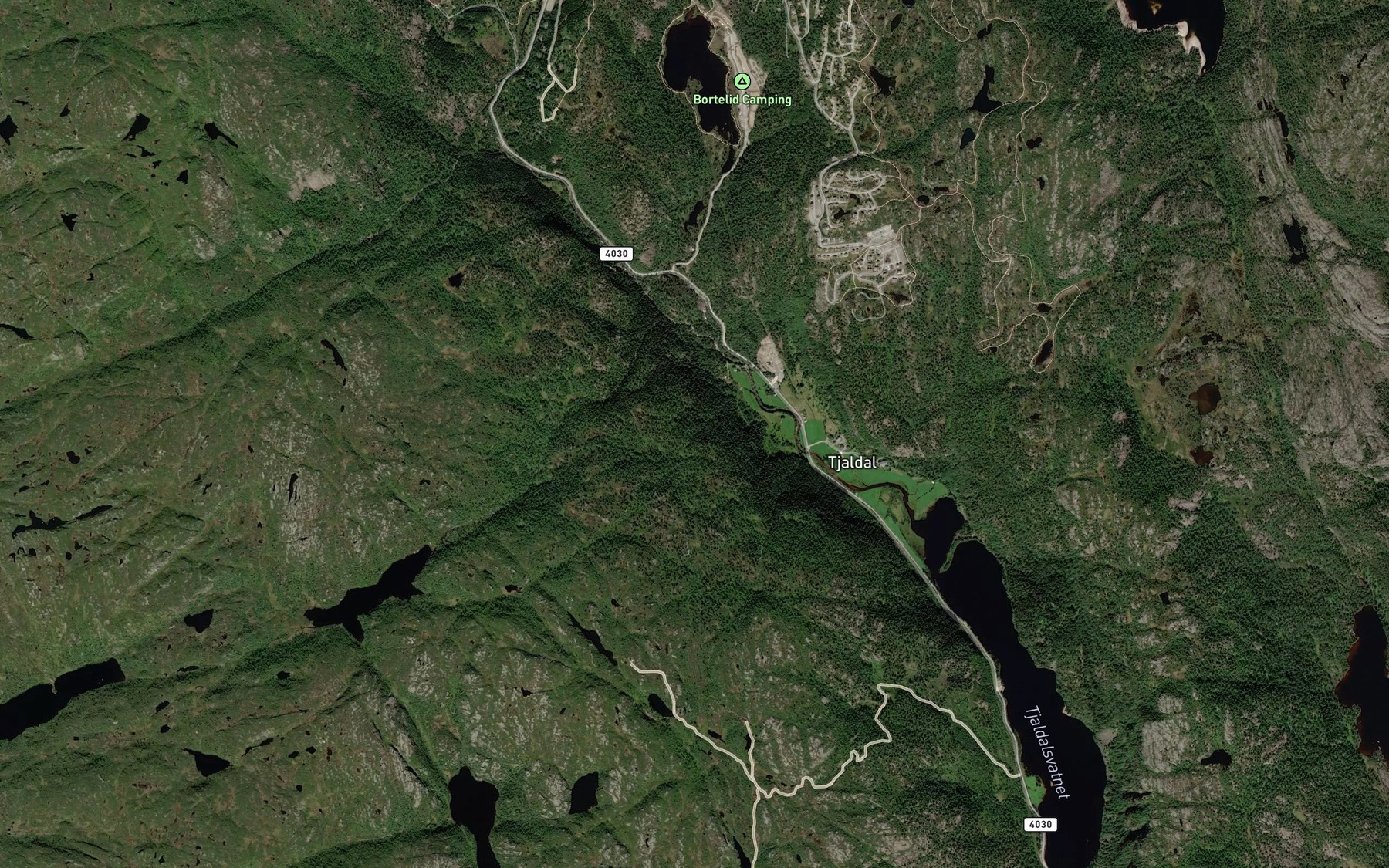 Satellite map of the Ljoslandshombekken