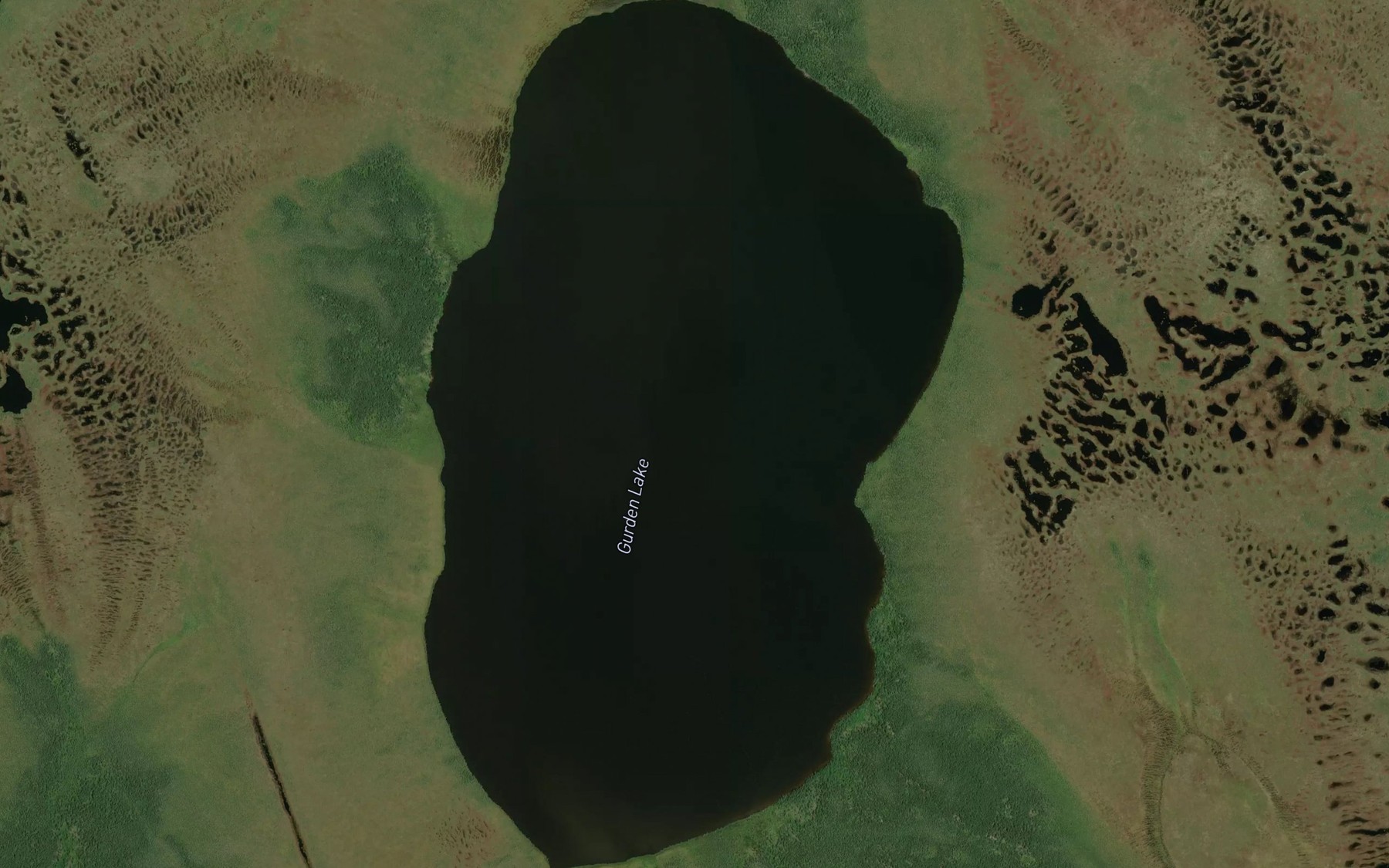 Satellite map of the Gurden Lake