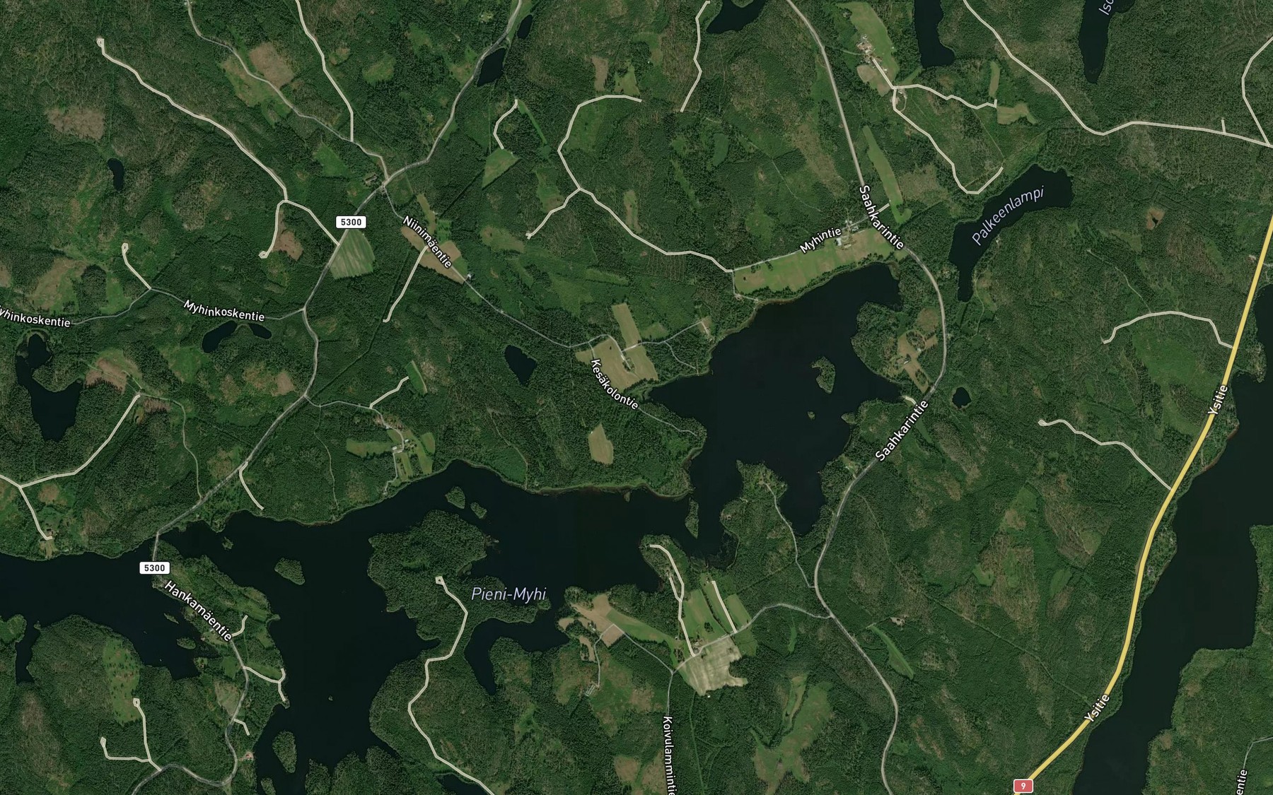 Satellite map of the Holisevanpuro