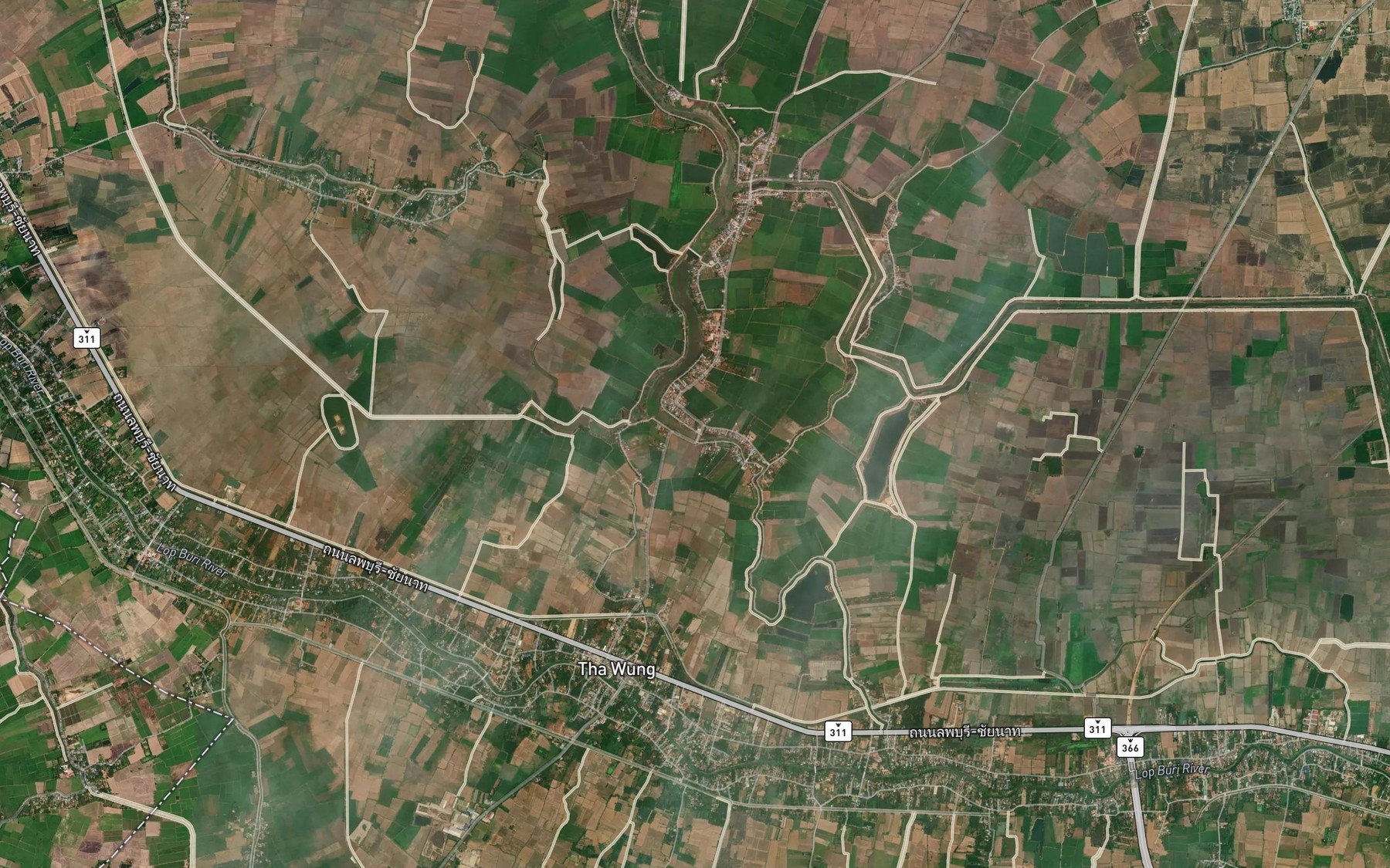 Satellite map of the Khlong Bang Li