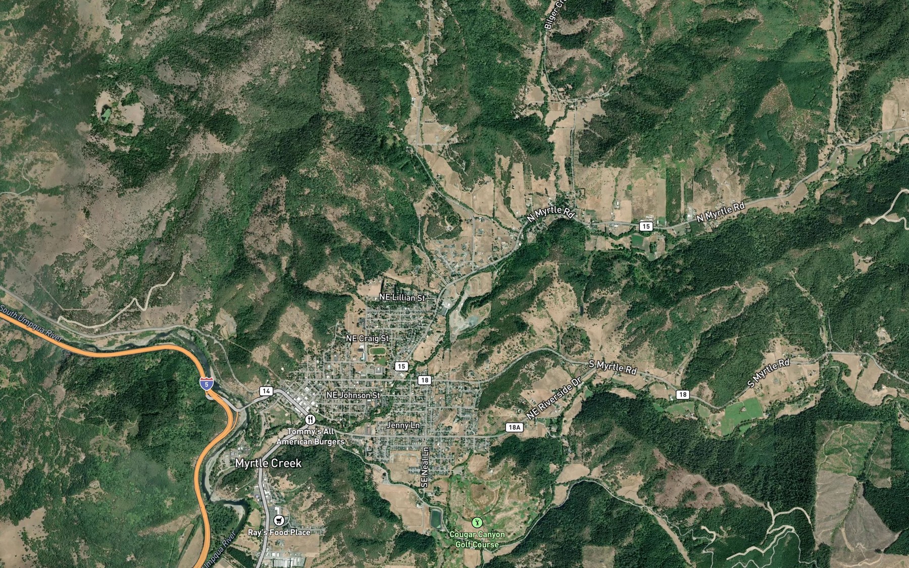 Satellite map of the Engles and Worth Log Pond